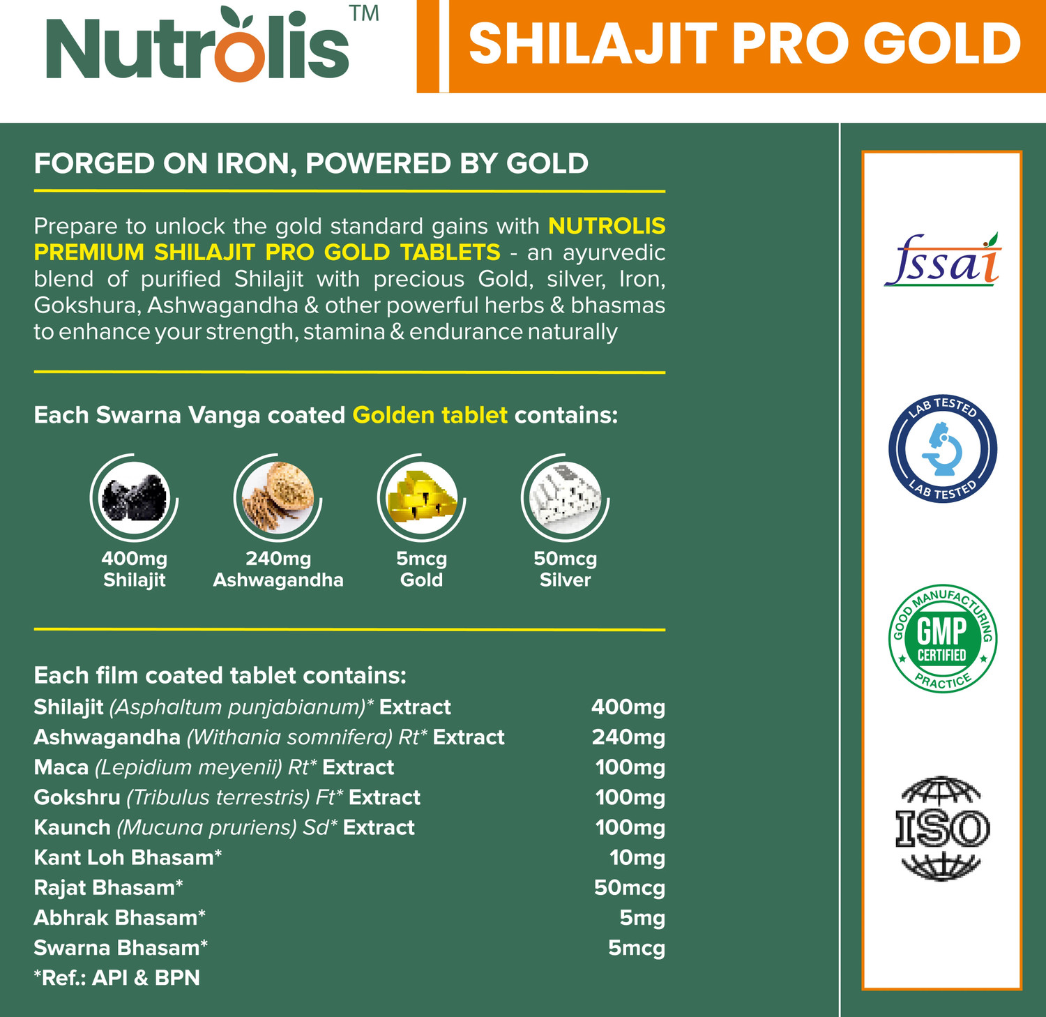 Image of Nutrolis Himalayan Shilajit Pro Gold | 24 Carat Gold | Strength, Stamina & Recovery