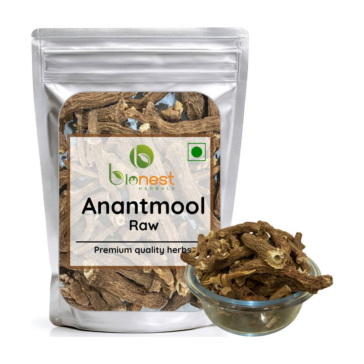 Bionest Herbals Anantmool Roots (Raw) - 100 g - Nannari | Detox, Skin, Blood Purification