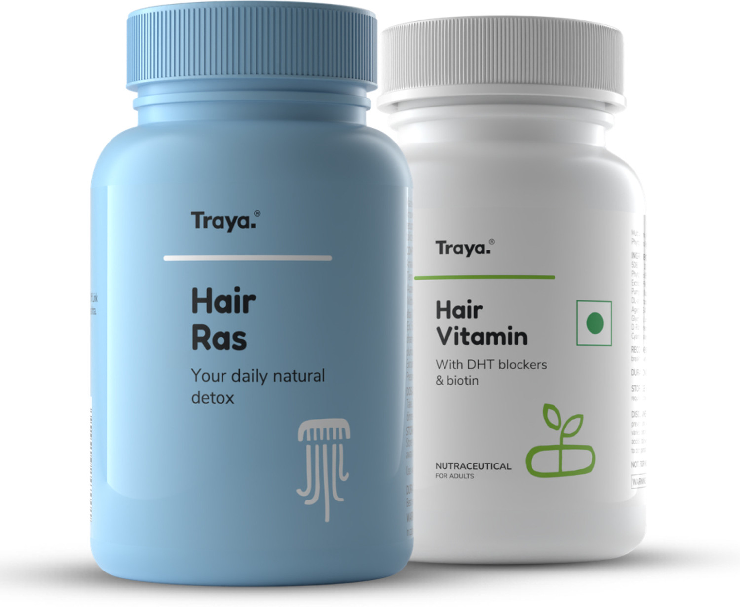 Image of Traya Hair Growth Combo, Ras (120) + Vitamins (30 Tablets)