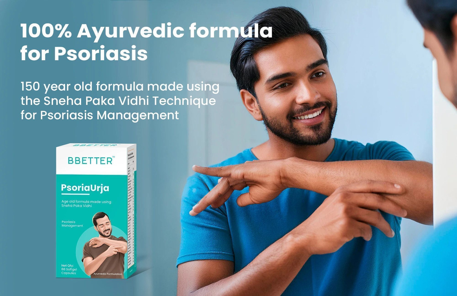 Image of BBETTER PsoriaUrja - Lab Tested Ayurvedic Medicine for Skin Health