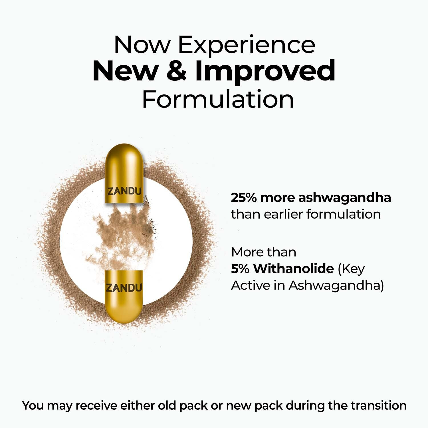 Image of ZANDU Ashwagandha Gold PlusIReduces Stress & Cortisol, Improves Sleep &Muscle Recovery