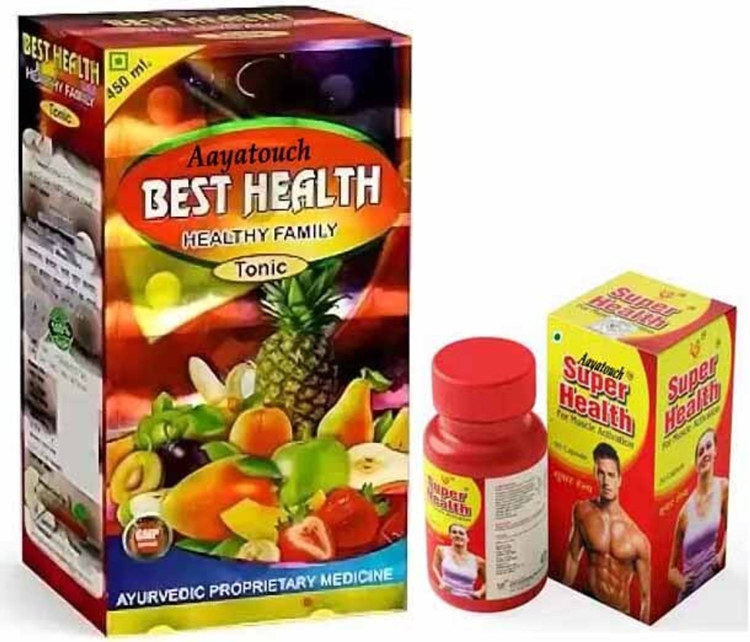 Aayatouch FEF Best Health Tonic 450ML With Super Health 50 Capsule Combo Pack