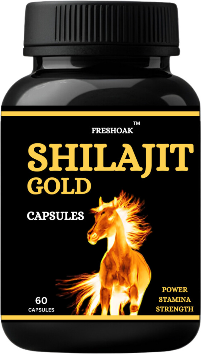 Image of freshoak SHILAJIT GOLD CAPSULES - 60 CAPSULES, 500MG -
