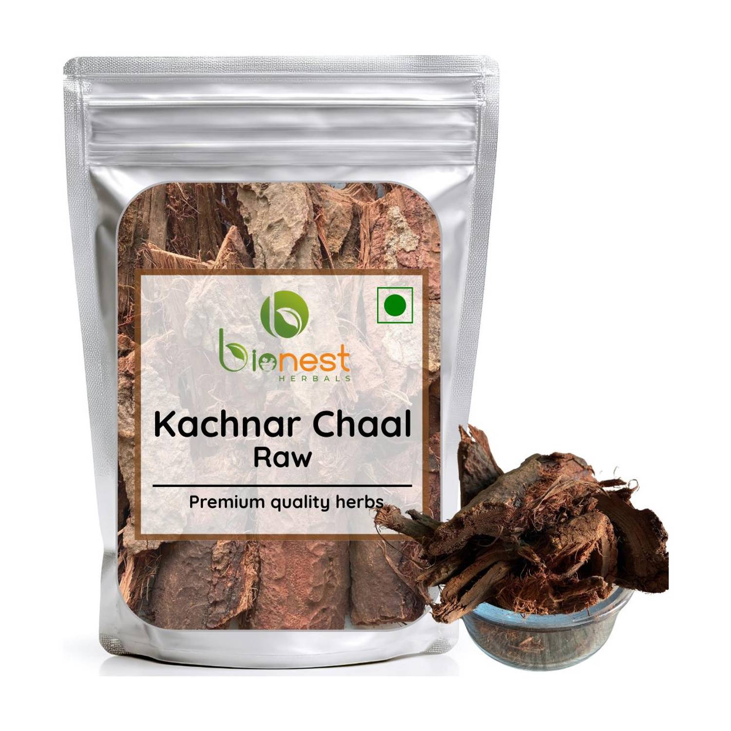 Bionest Herbals Kachnar Chaal (Raw) - 100 g - Glandular health, Thyroid imbalances, Diarrhea