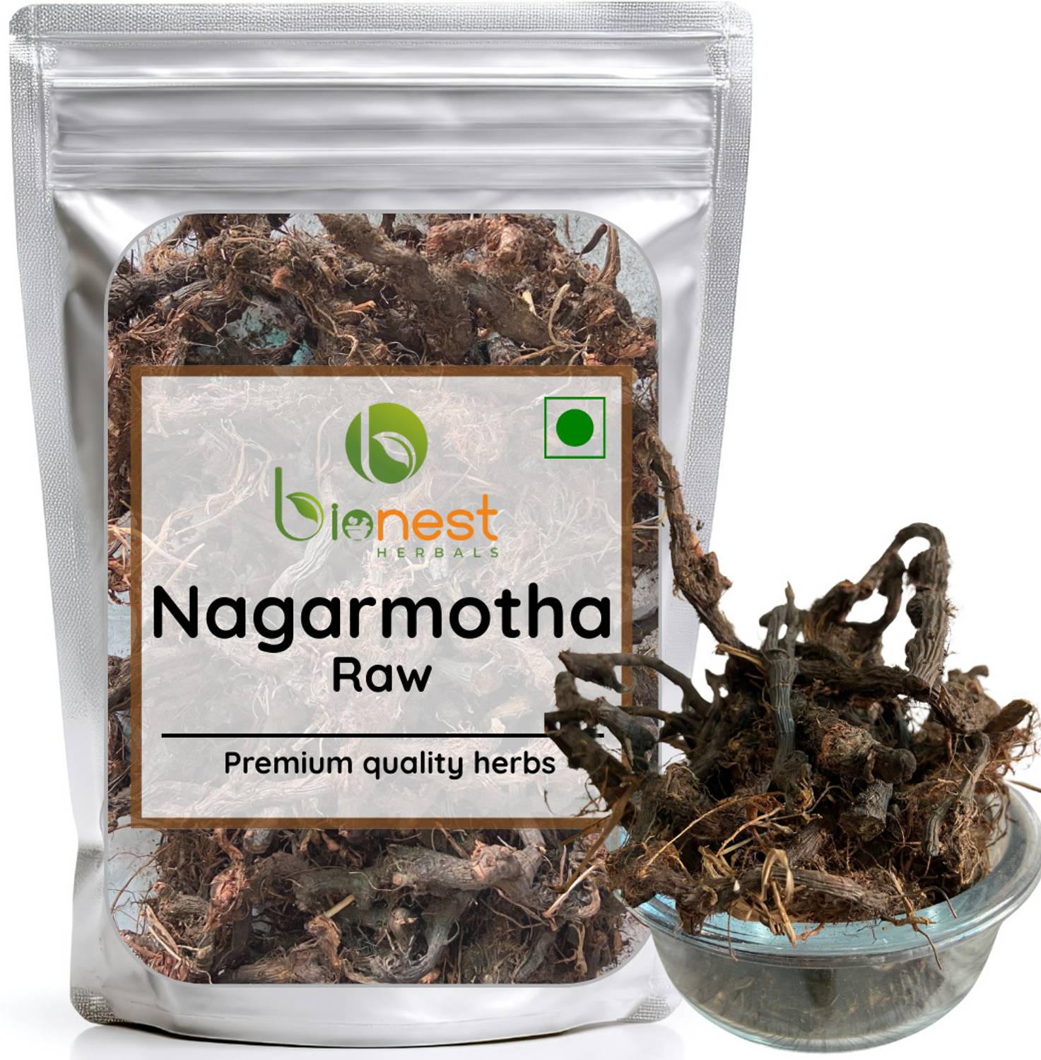 Bionest Herbals Nagarmotha (Raw) -100 g- Musta / Nagamotha| Digestion, Detox & Weight Management