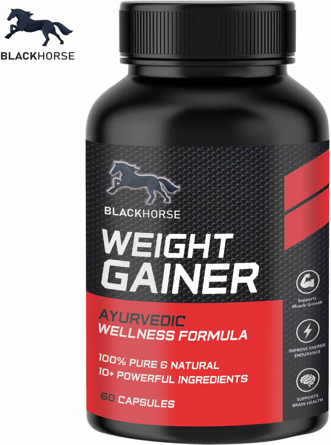 Blackhorse Weight Gainer+ Supports Healthy Weight Gain | No side effects Weight Gainers