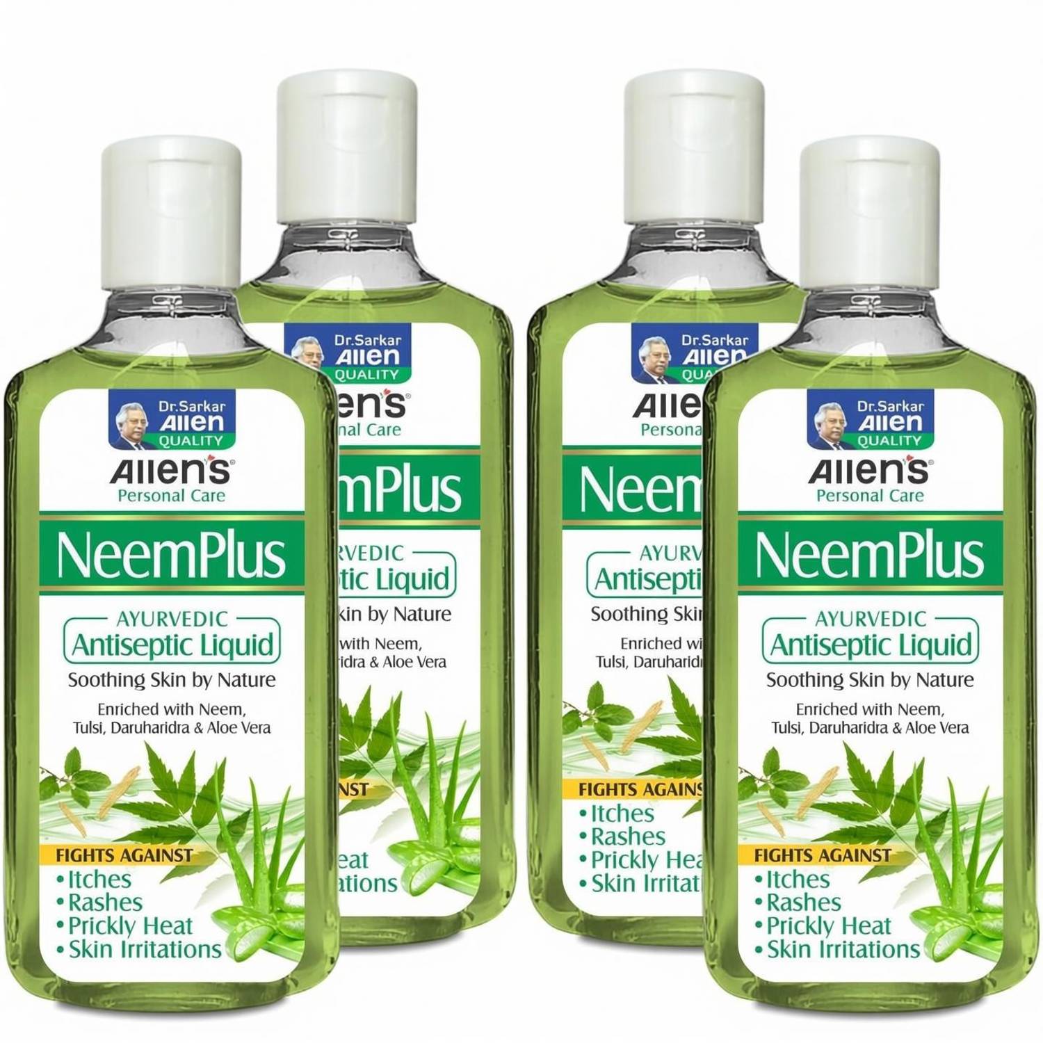 Allen's NeemPlus Auyrvedic Antiseptic Liquid (100ml X 4)