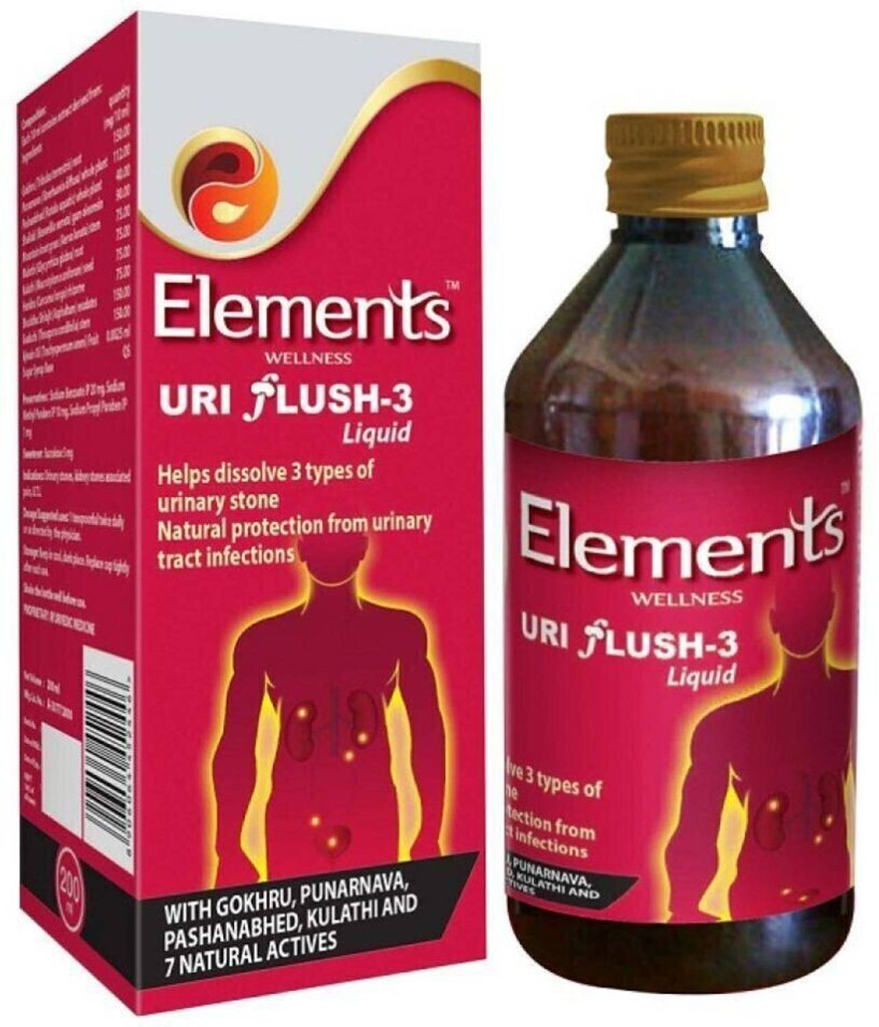 Elements WELLNESS Uri Flush 3 Liquid 200 Ml Price in India - Buy