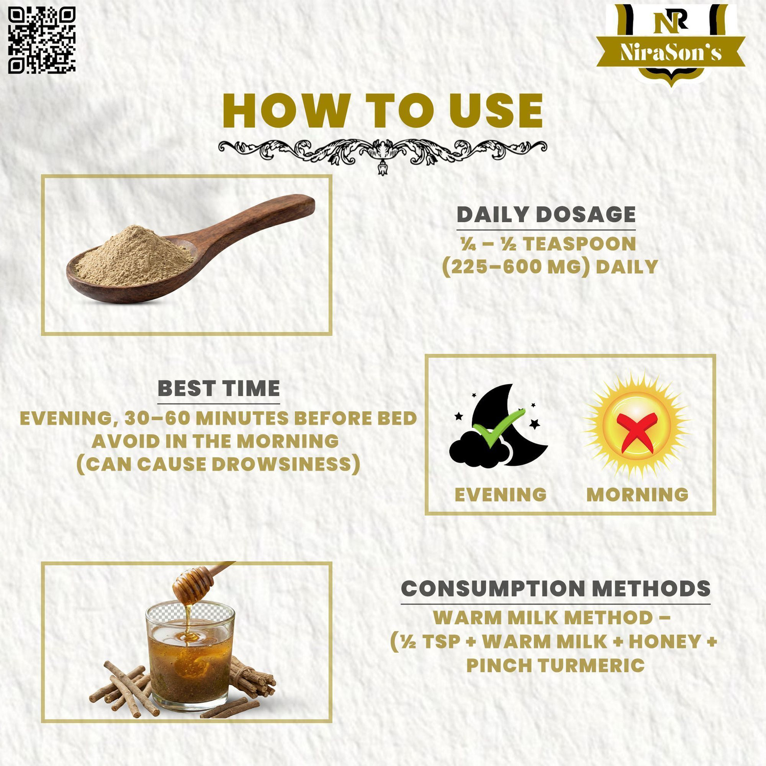 Image of Nirasons Ashwagandha Powder