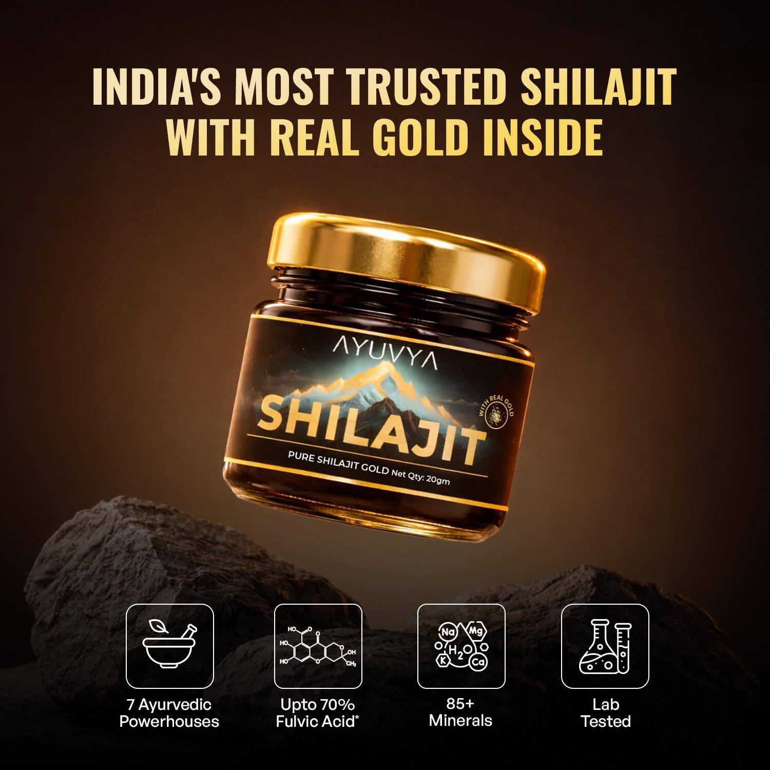 Ayuvya Shilajit Gold Pure Shilajit Resin - Image 5