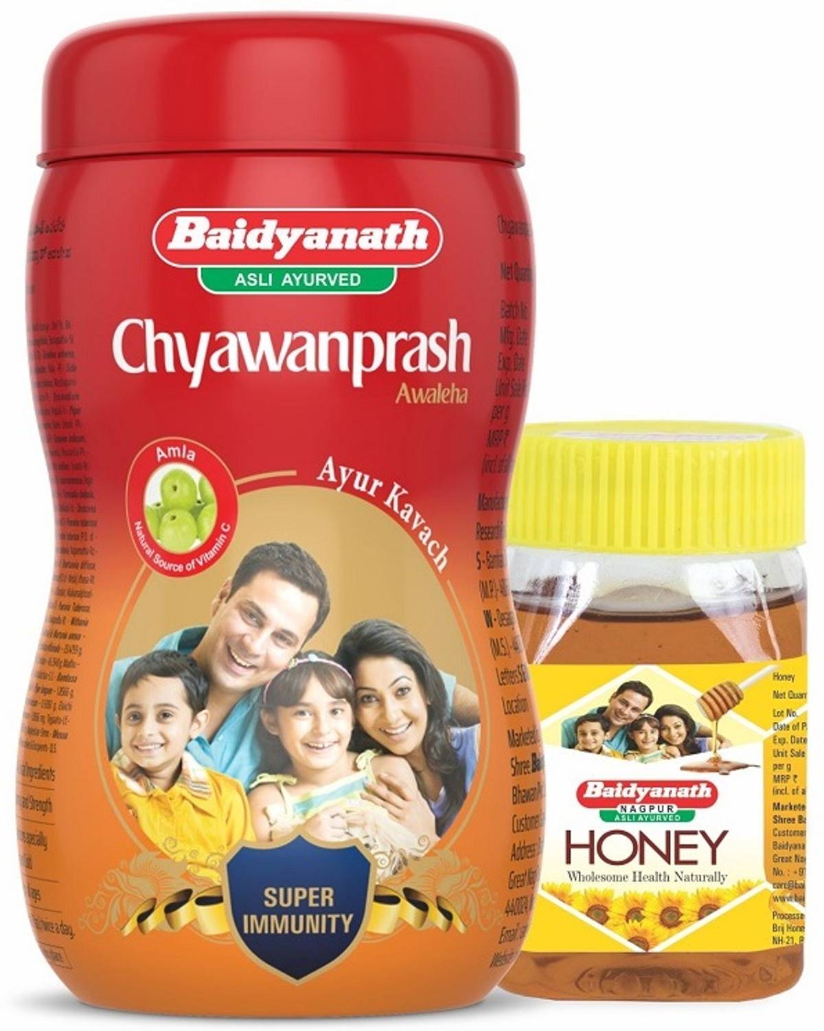 Baidyanath Chyawanprash 950g + Honey 250g - Image 1