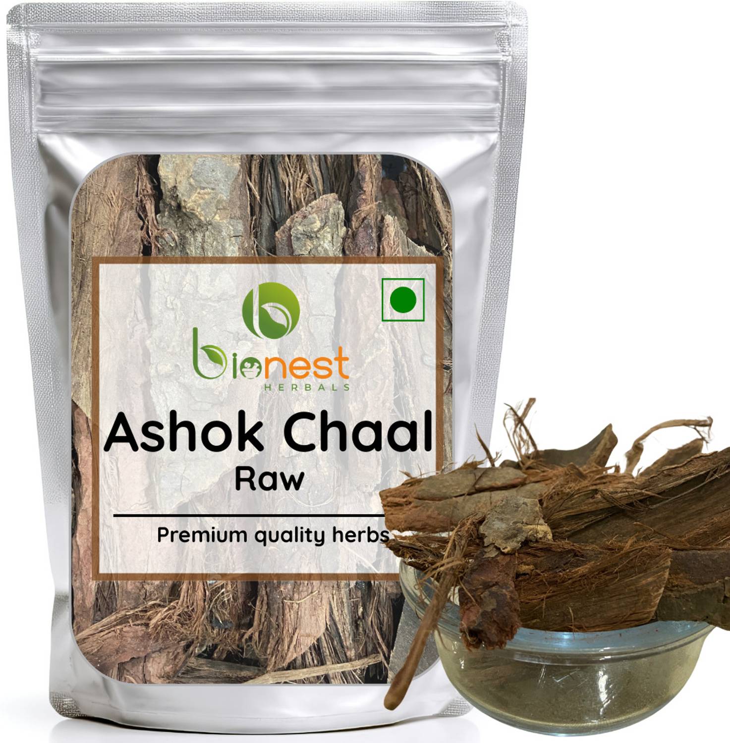 Bionest Herbals Ashok Chaal (Raw) - Saraca Indica| Women’s Wellness, Period Care, Uterine Health