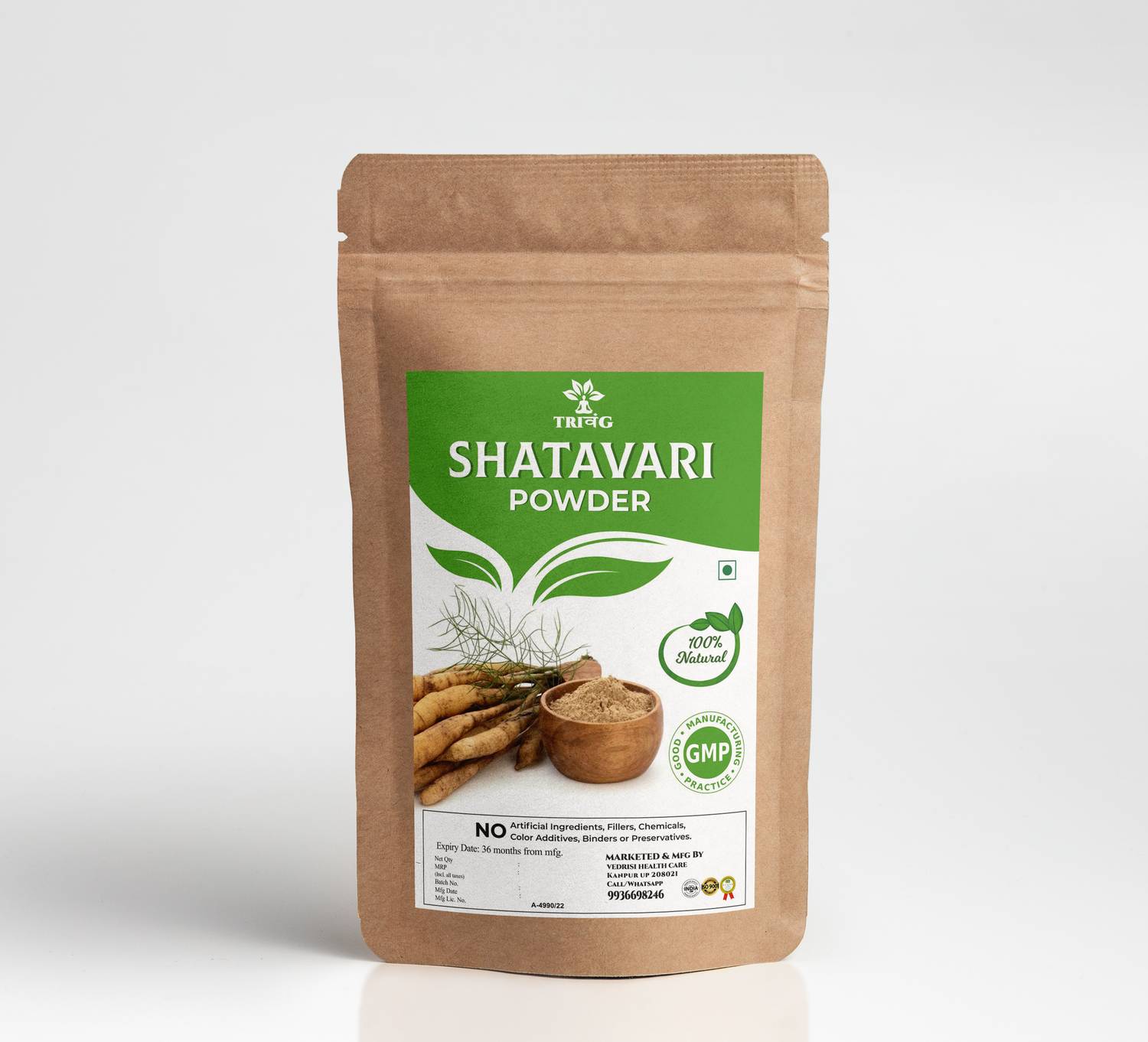 Trivang Ashwagandha, Safed White Musli, Kaunch Seed, Shatavari Powder - Image 2