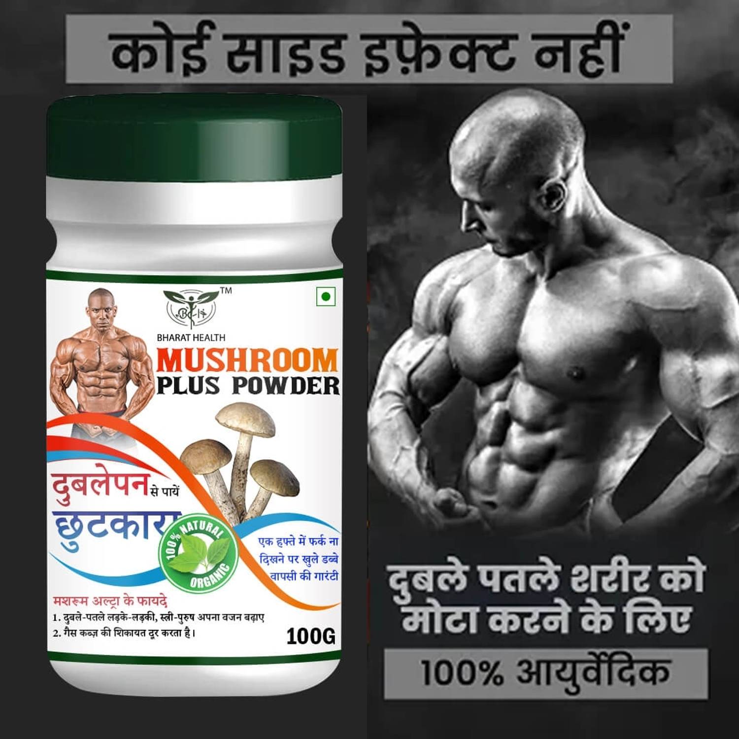 BHARAT HEALTH MUSHROOM PLUS POWDER (100 g)