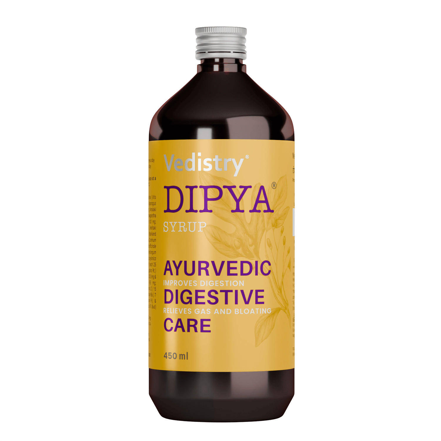 Image of Dipya Ayurvedic Digestive Syrup (450ml) | Herbal Relief for Gas, Acidity & Indigestion