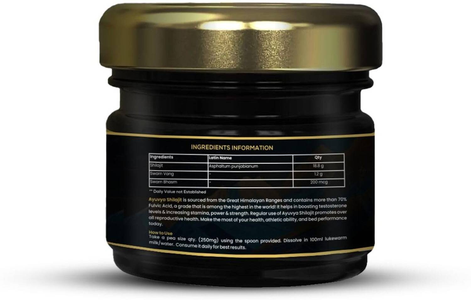 Ayuvya Shilajit Gold Pure Shilajit Resin - Image 2