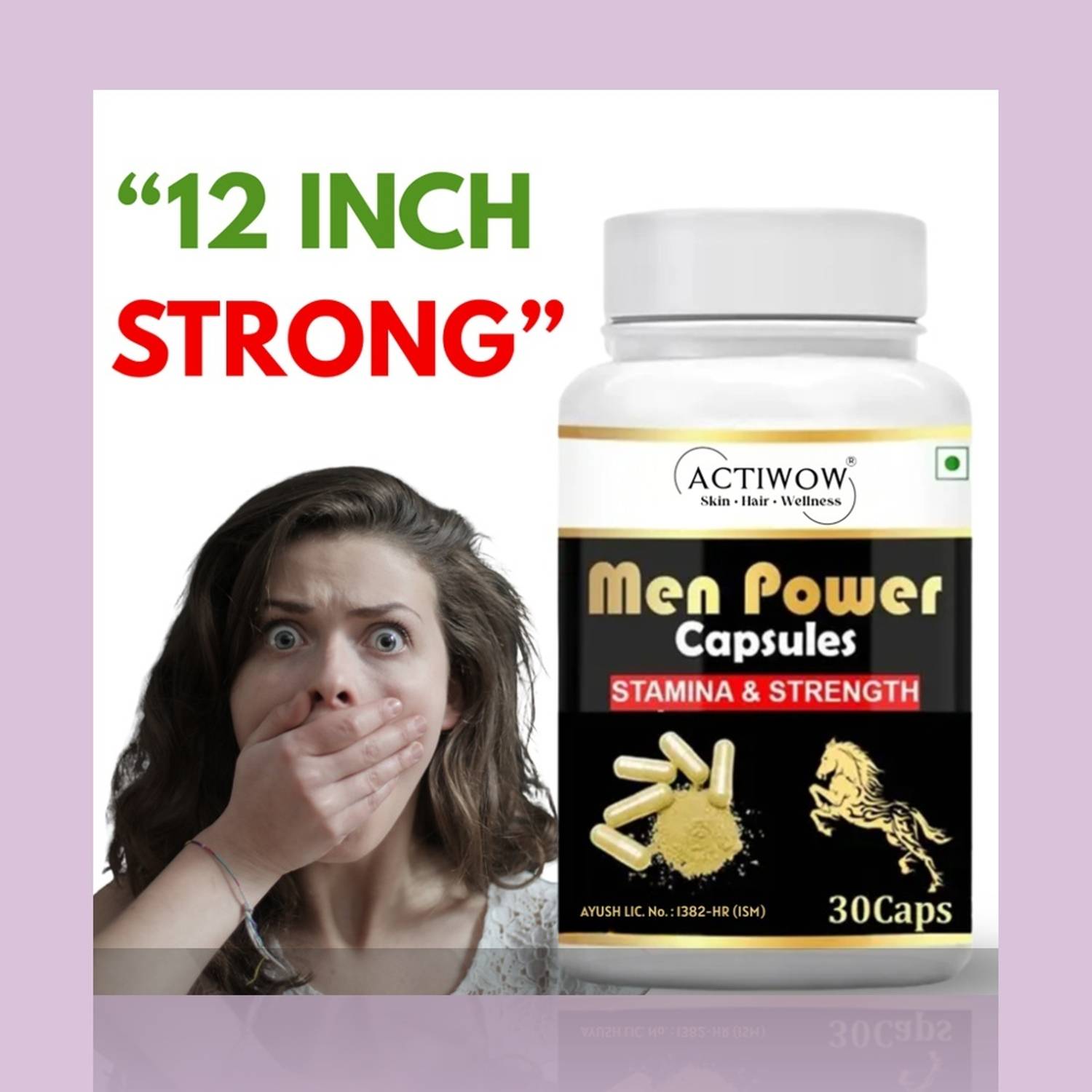 ACTIWOW Men Power Capsule Pure Energy & Vitality Capsules