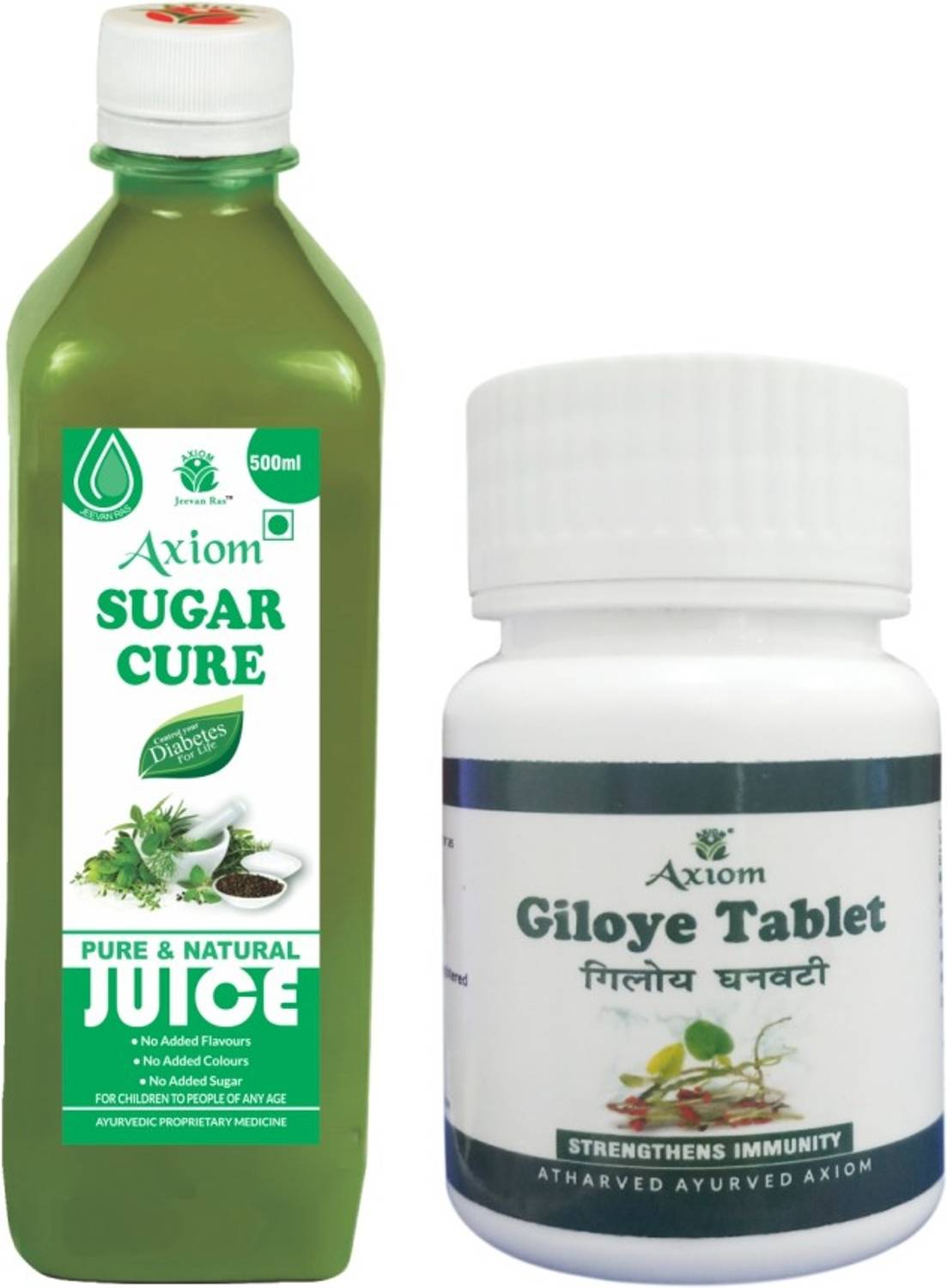 AXIOM Sugar Cure Juice 500ml With Giloye Tablets