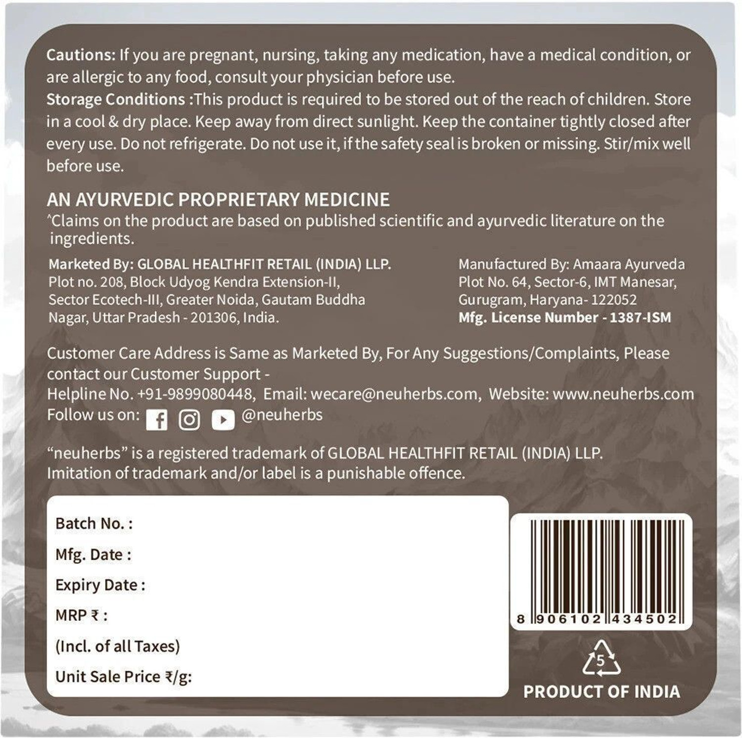 Image of Neuherbs Shilajit Gold Ultra Resin | Enrich With Swarn Bhasma & Trikatu | Boost Energy