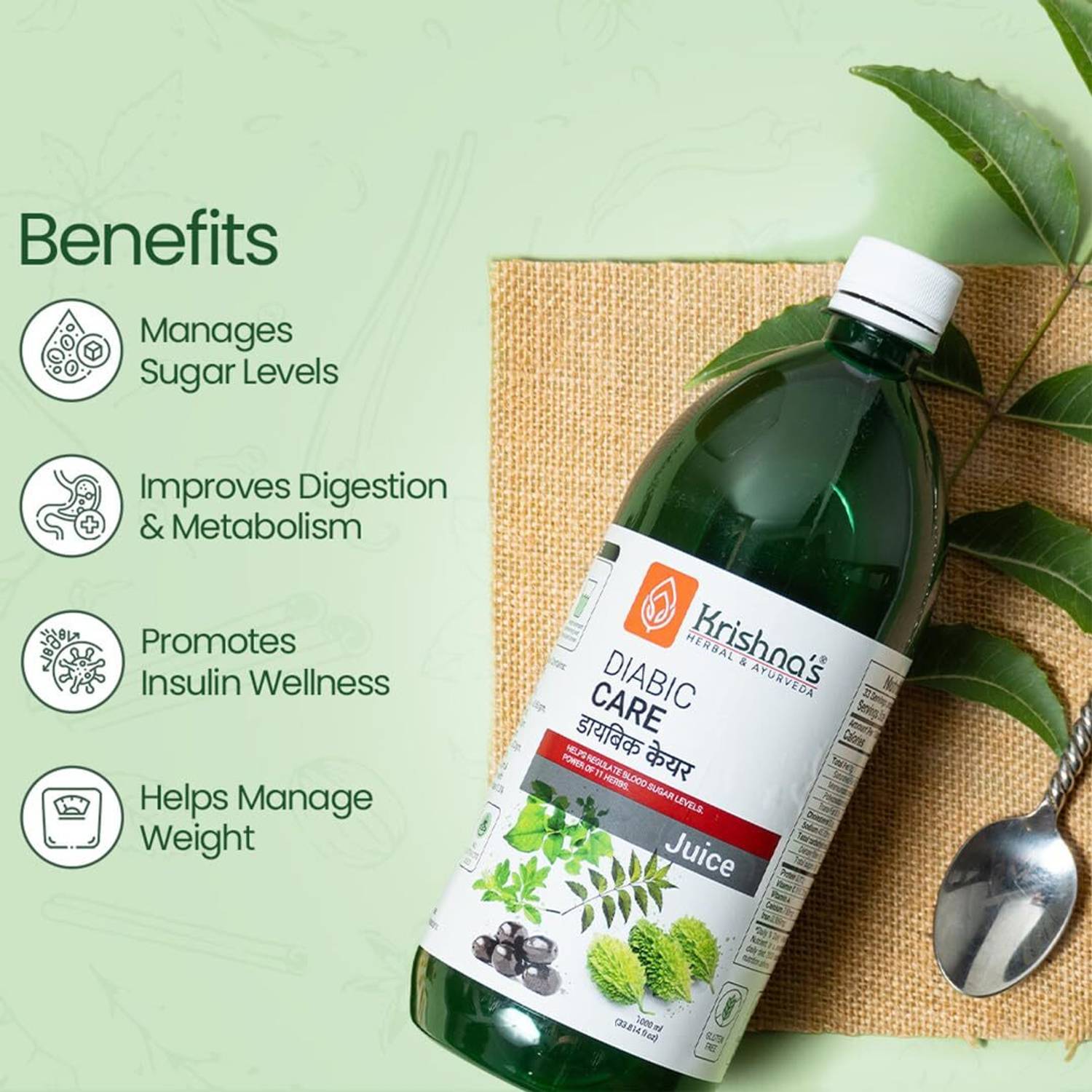 Krishna's Diabic Care Juice 500ml - Image 2