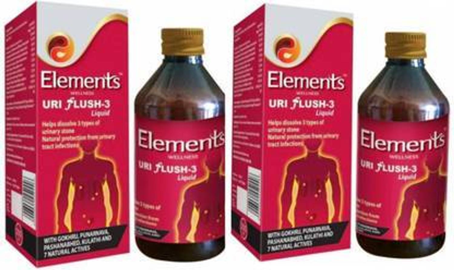 Elements Uri Flush 3 Liquid pack-2 400 ML Price in India - Buy