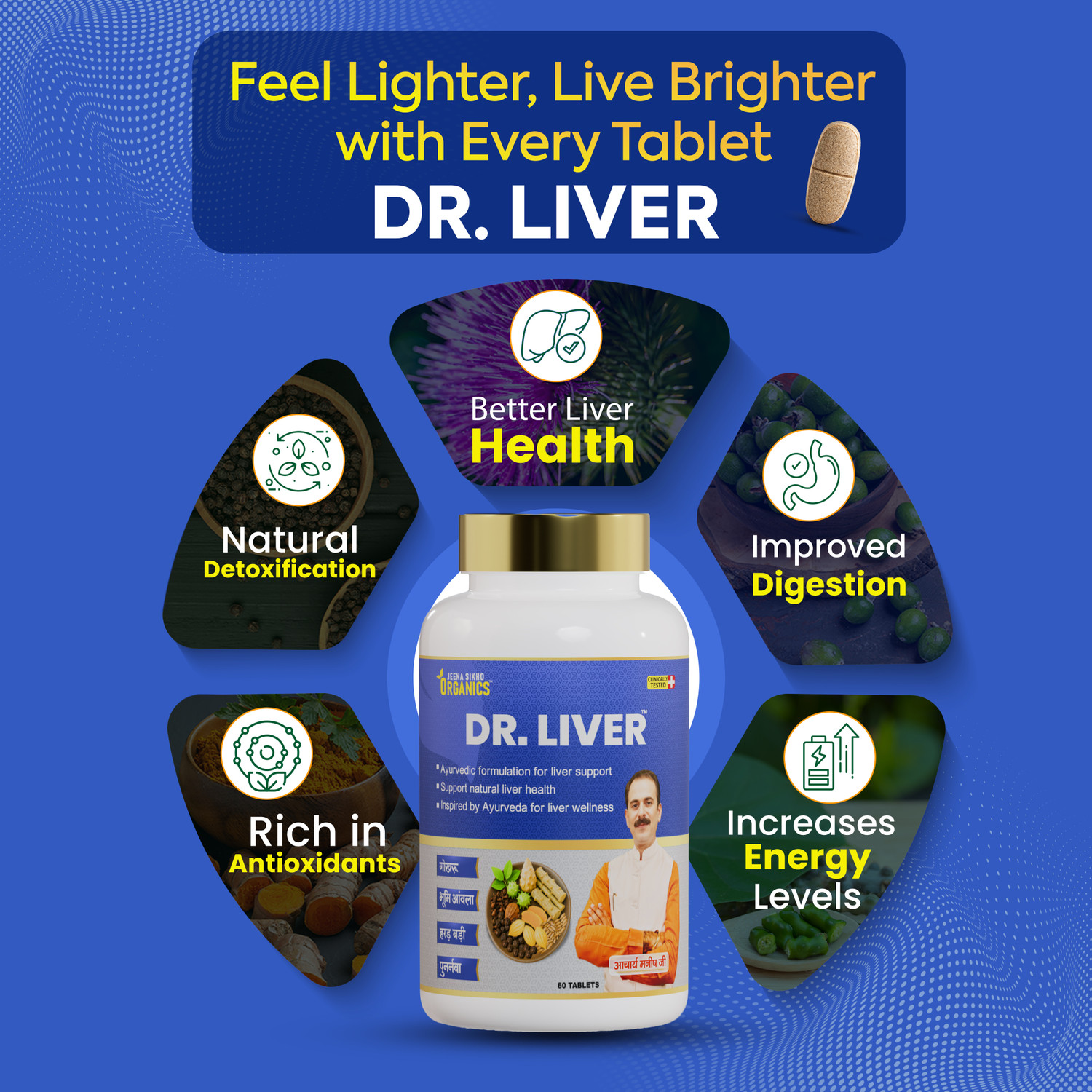 Image of Jeena Sikho Organics Dr. Liver Tablets| Helps with Digestion, Metabolism & Daily Detox Balance