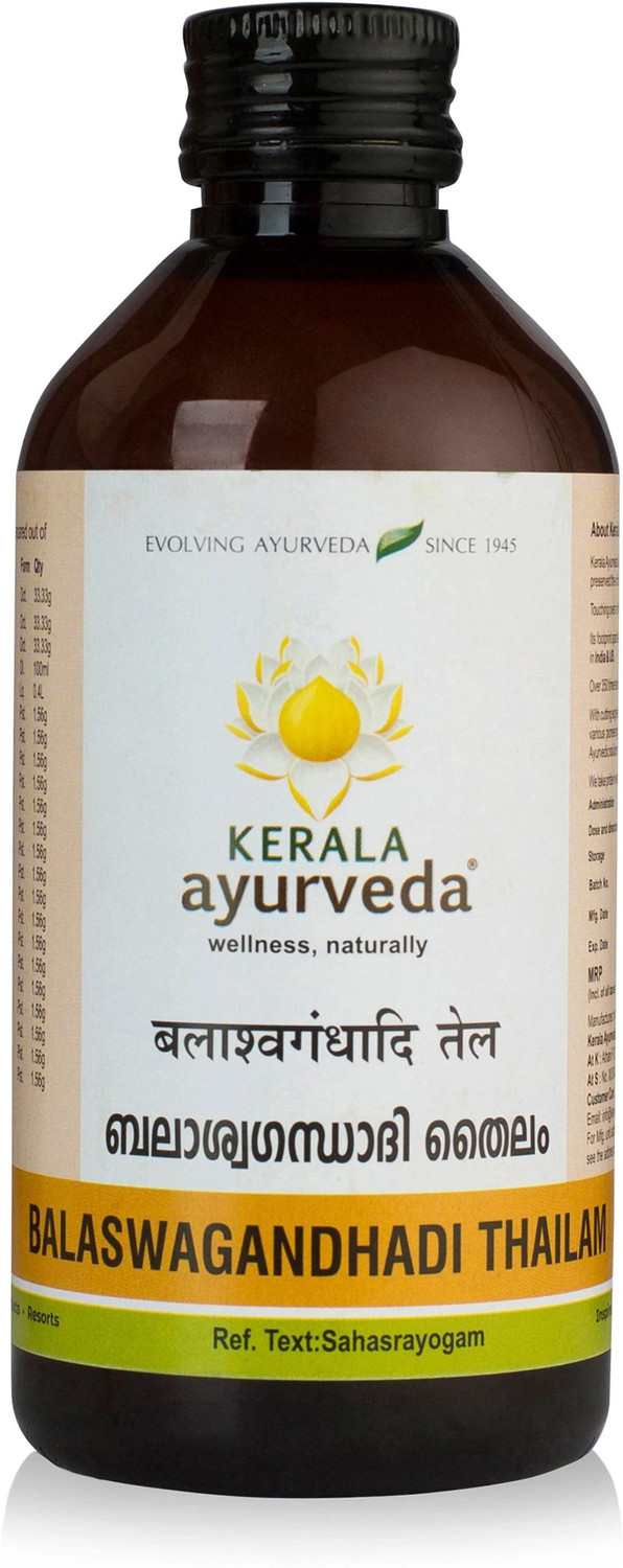 Image of Kerala Ayurveda Balaswagandhadi Thailam Ashwagandha Massage Oil