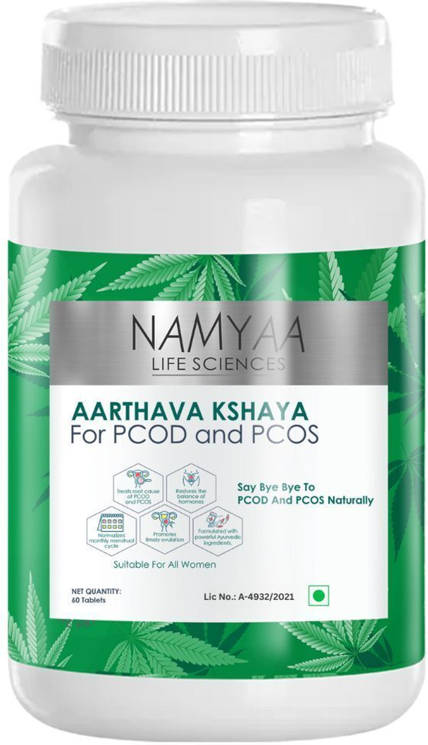 Image of Namyaa Aarthava Kshaya- For PCOD and PCOS- Pack of 60 Tablets