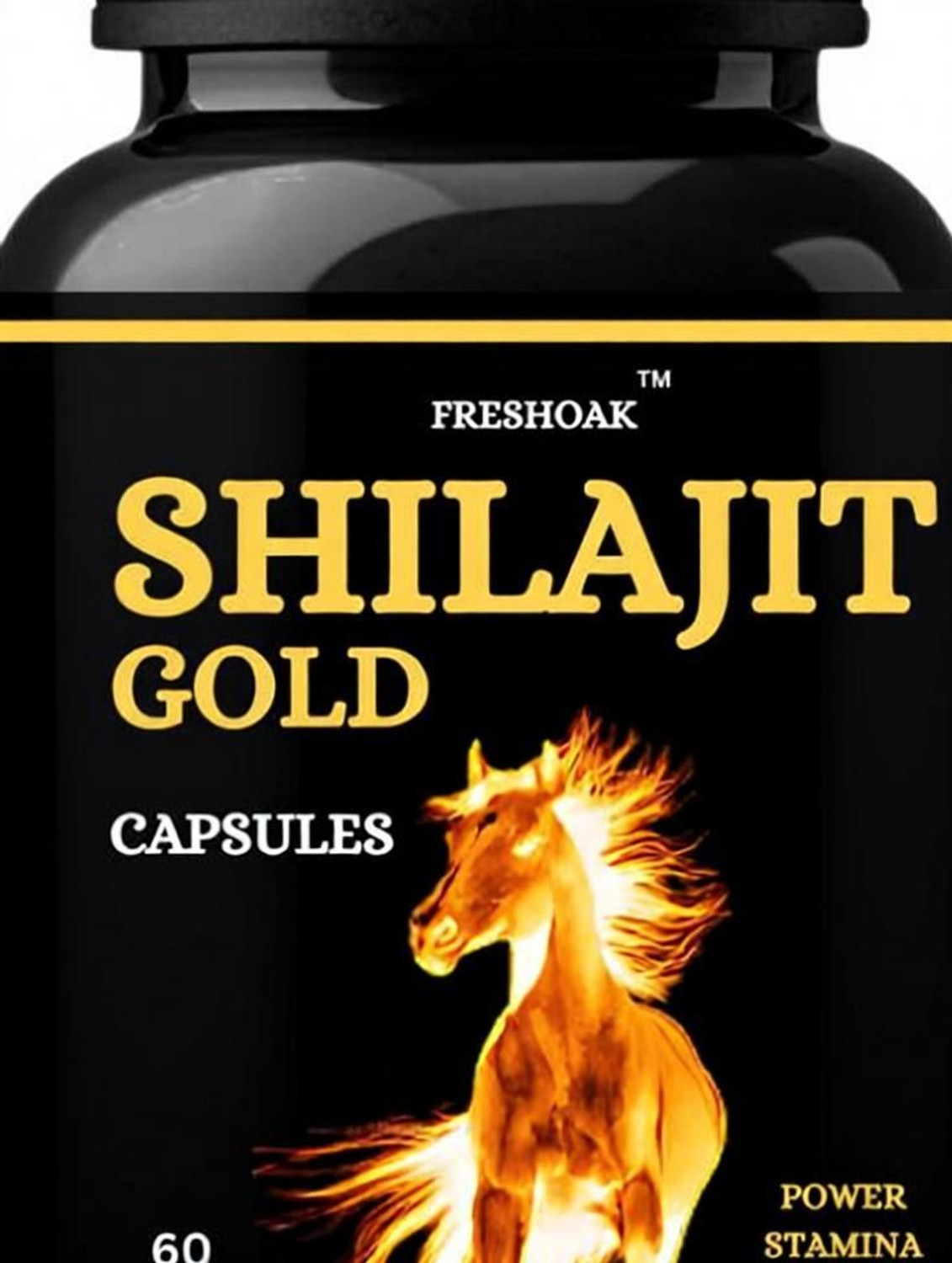 Image of freshoak SHILAJIT GOLD CAPSULES - 60 CAPSULES, 500MG -