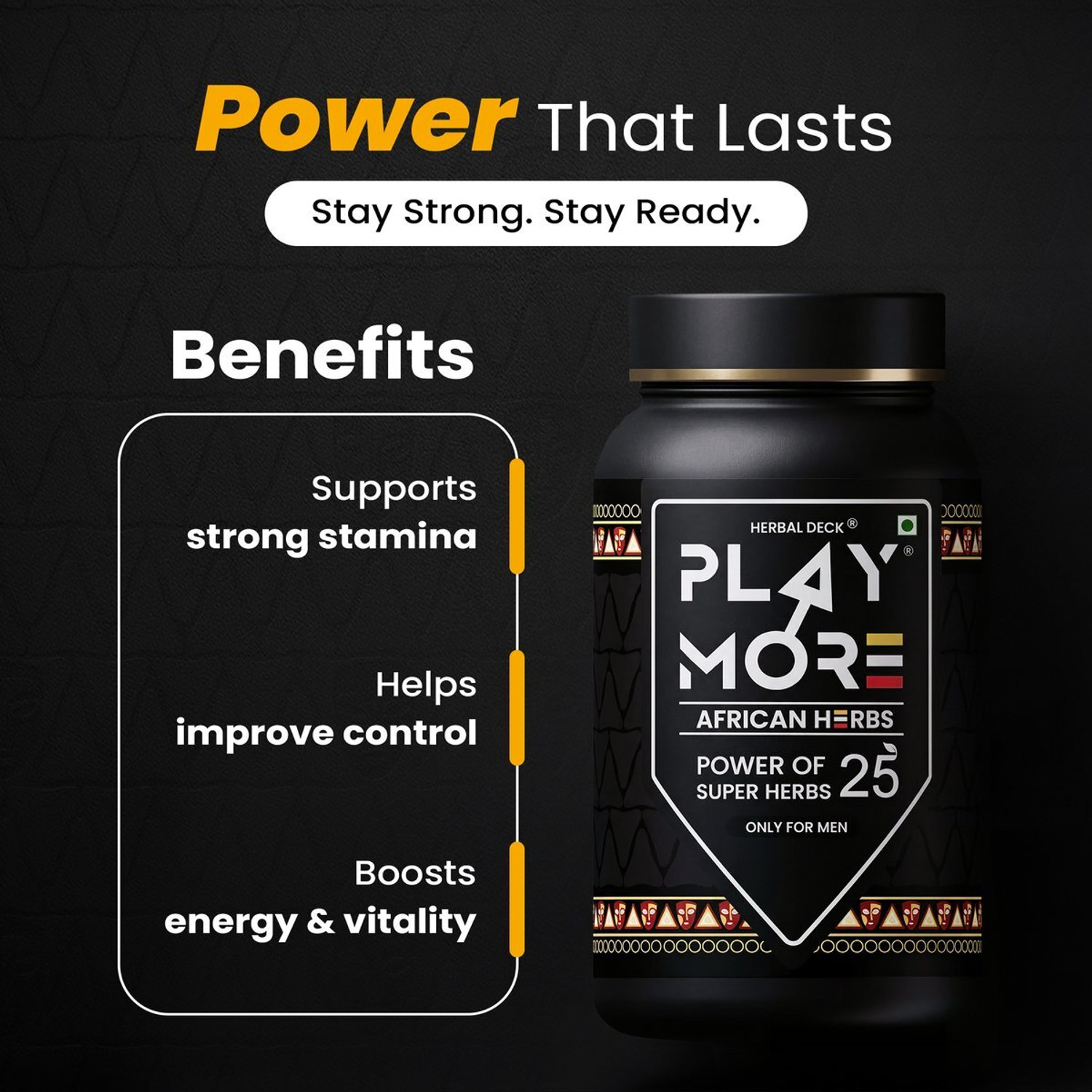 Image of Herbal Deck Playmor Herbs African Wellness Powder for Men