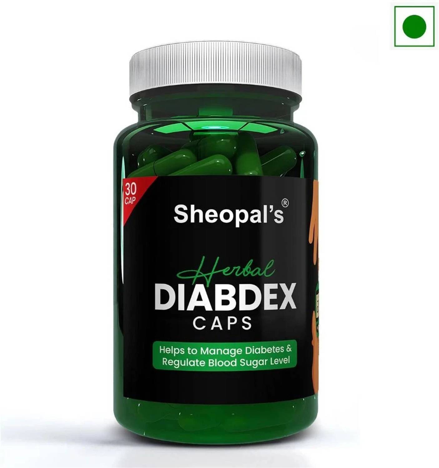 Sheopals Herbal Diabdex Capsule With Methi, Punernava To Help Manage Blood Sugar Level landing page variant 1