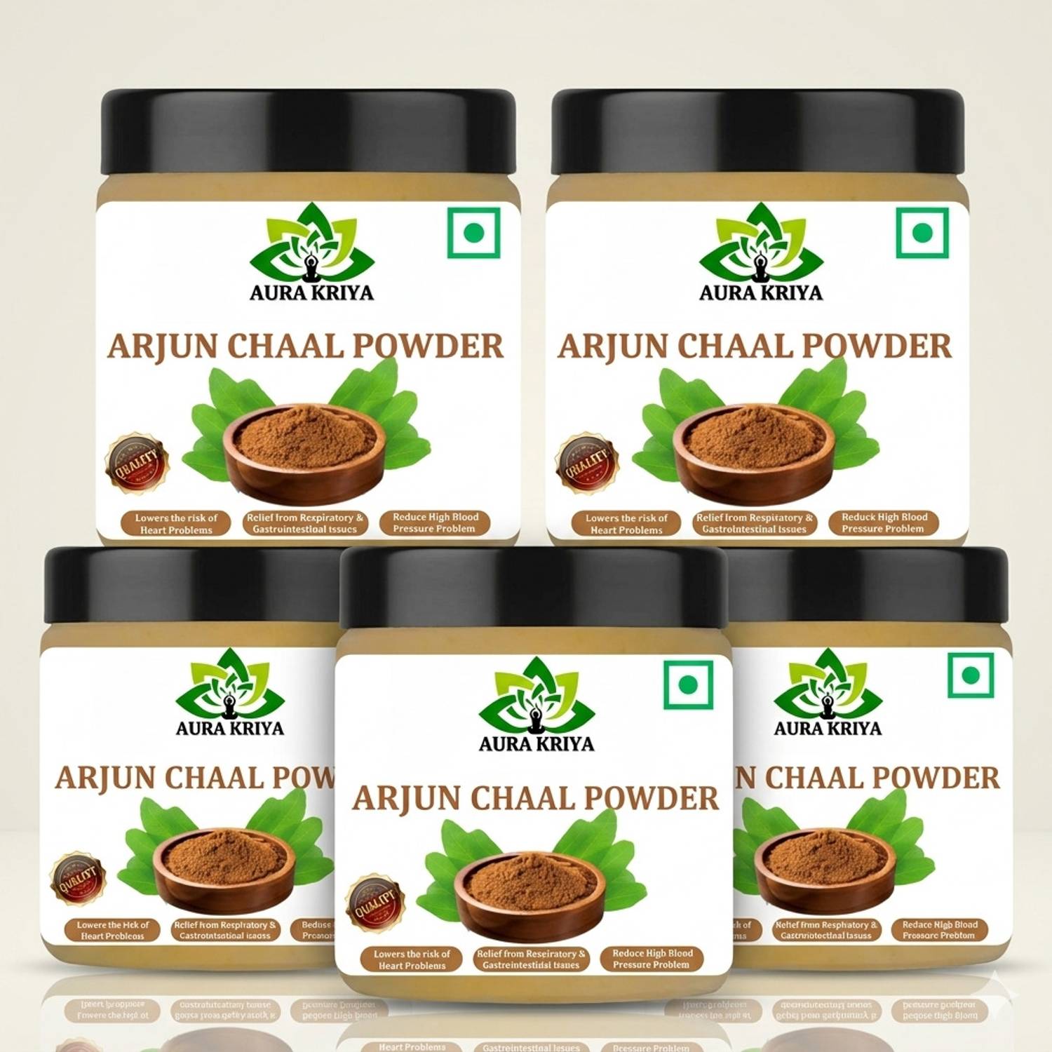 AuraKriya Ayurvedic Arjun ki Chal Powder, Arjuna Bark, Arjun Chal Tree Chhal, Arjun Powder