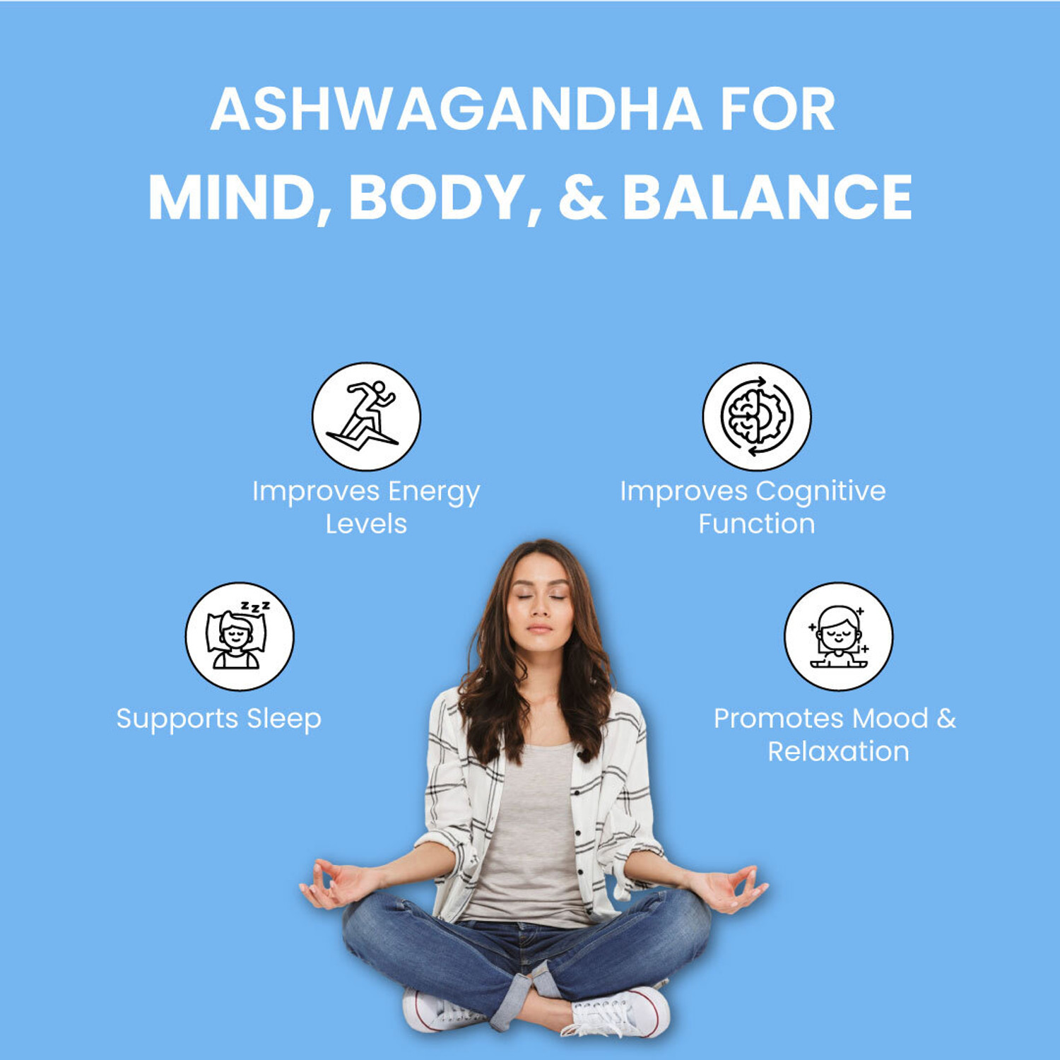 Image of ZEROHARM Holistic Ashwagandha - Nano Formulated for Energy, Stress Relief & Mood Support