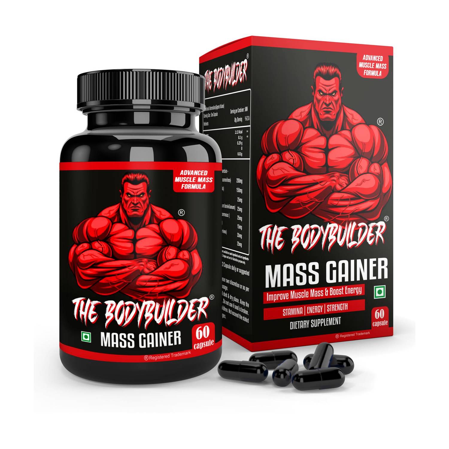 THE BODYBUILDER Mass Gainer for Muscle Building, Weight Gain & Muscle Mass Gain