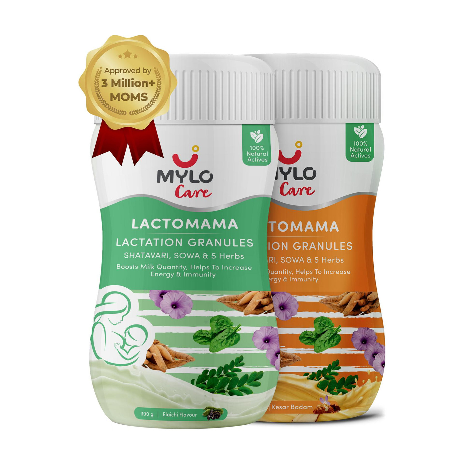 Image of Mylo Lactomama Lactation Granules with Shatavari - Elaichi & Kesar Badam