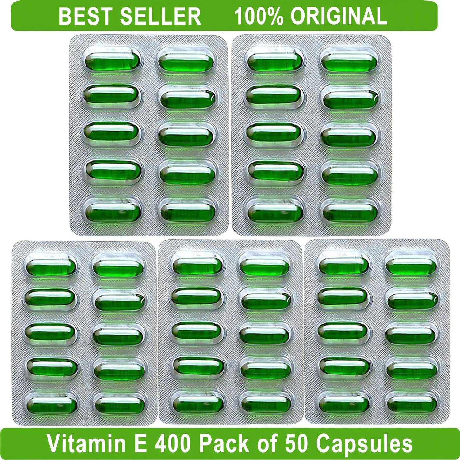 BEST CHOICE NUTRITION Vitamin E Soft Capsules | Face Glow, Pimple Reduction & Hair Care Supplement