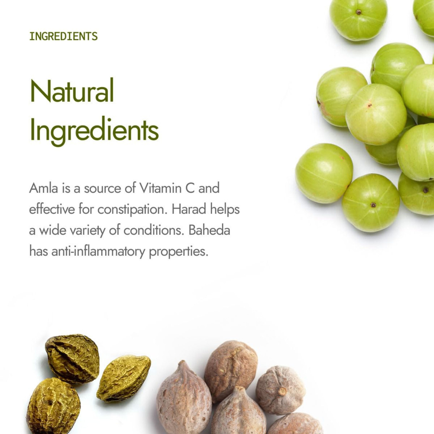 Image of KAYABOOST Organic Triphala Powder - Supports Immune System, Colon & Digestion,