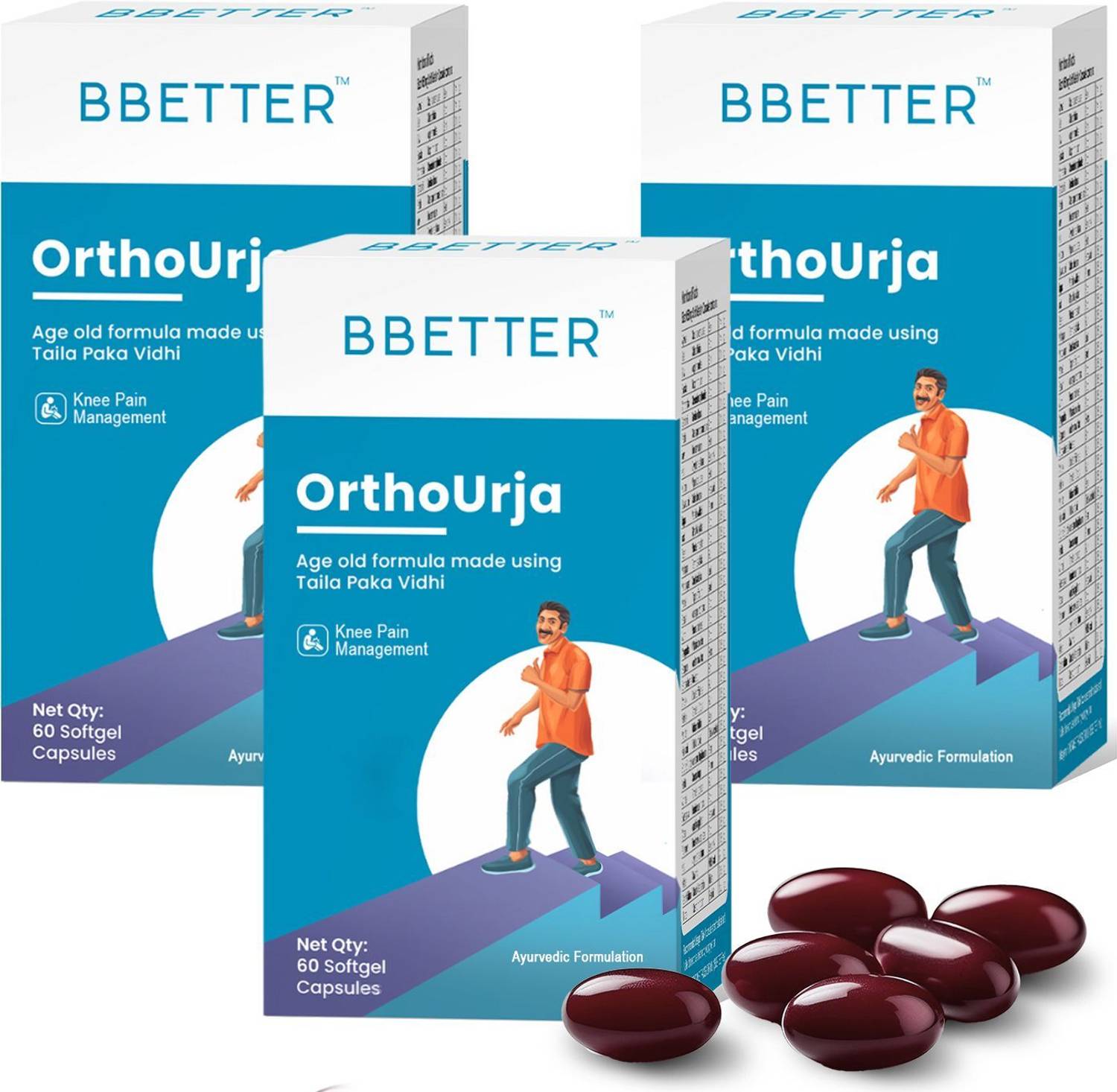 BBETTER OrthoUrja -Lab Tested Ayurvedic Medicine for Knee Pain (P