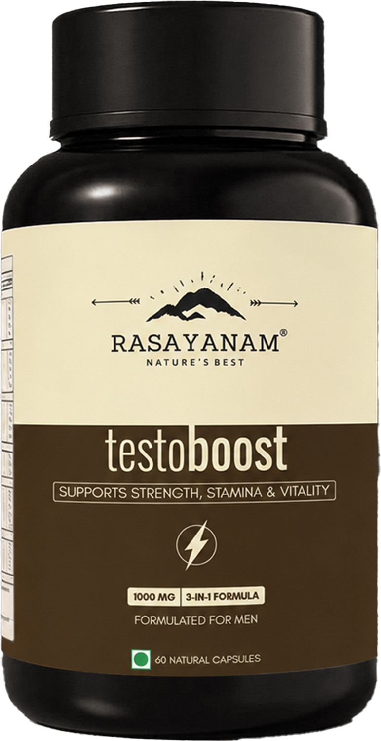 Image of Rasayanam Testo Boost | Natural T-Booster for Men | Strength, Stamina & Energy