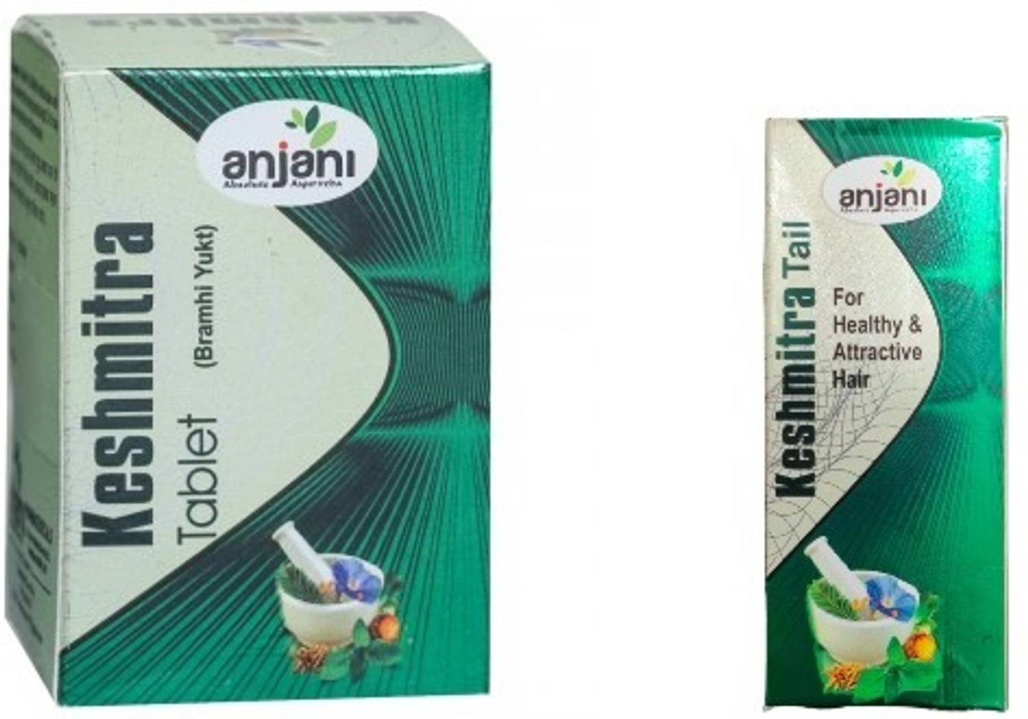 Anjani Keshmitra Tail 100ml & Keshmitra Tablets Brahmi yukt 60 Tab