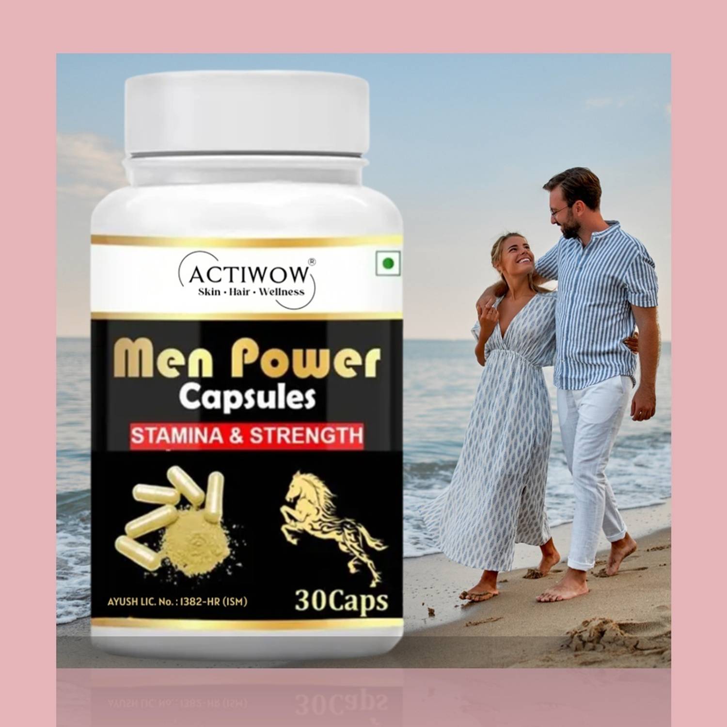 ACTIWOW Men Power Capsule Daily Wellness Vitality Booster