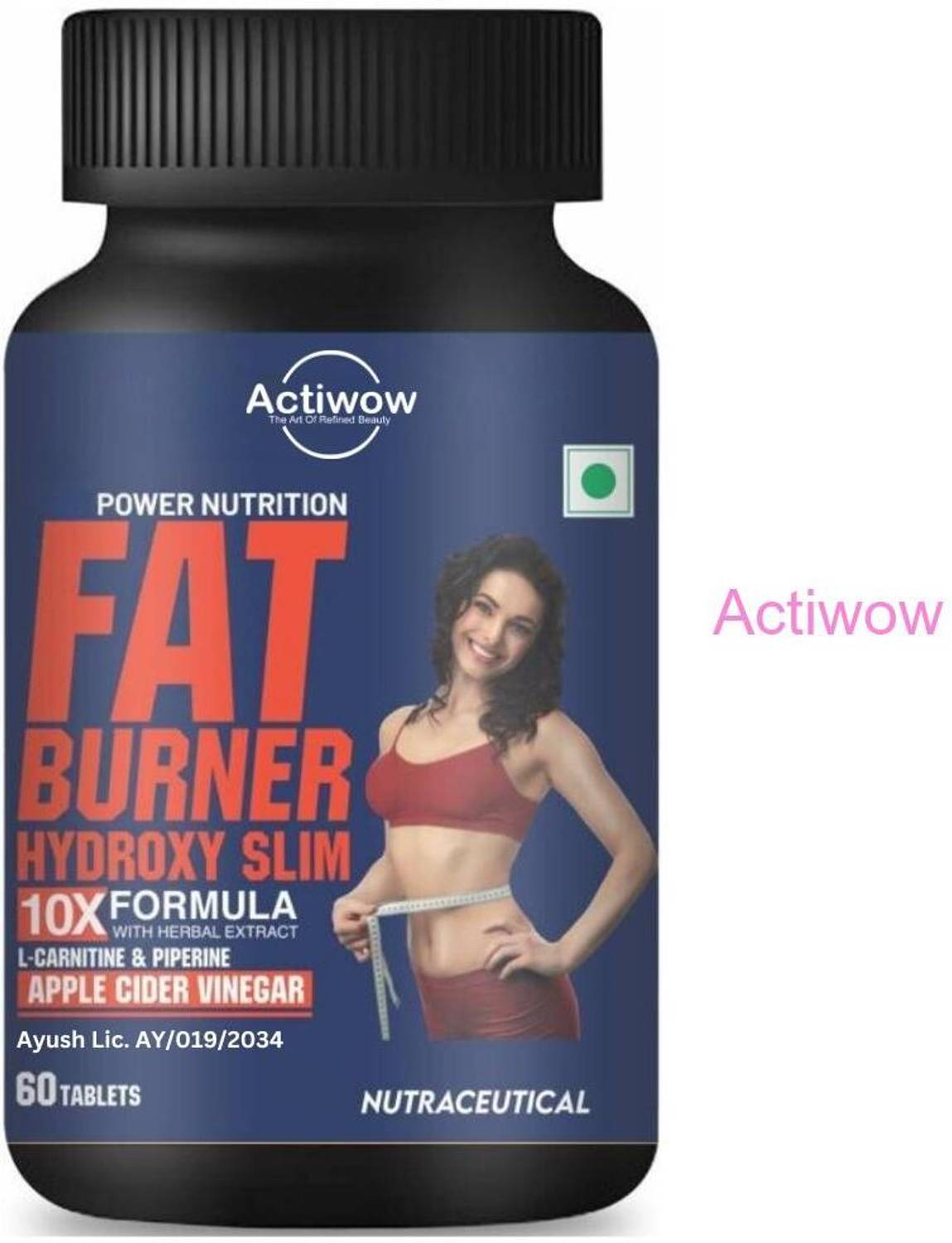 l carnitine for belly fat ACTIWOW Fat Burner Tablets with Green Tea & Turmeric for Belly Fat LossY01  Price in India