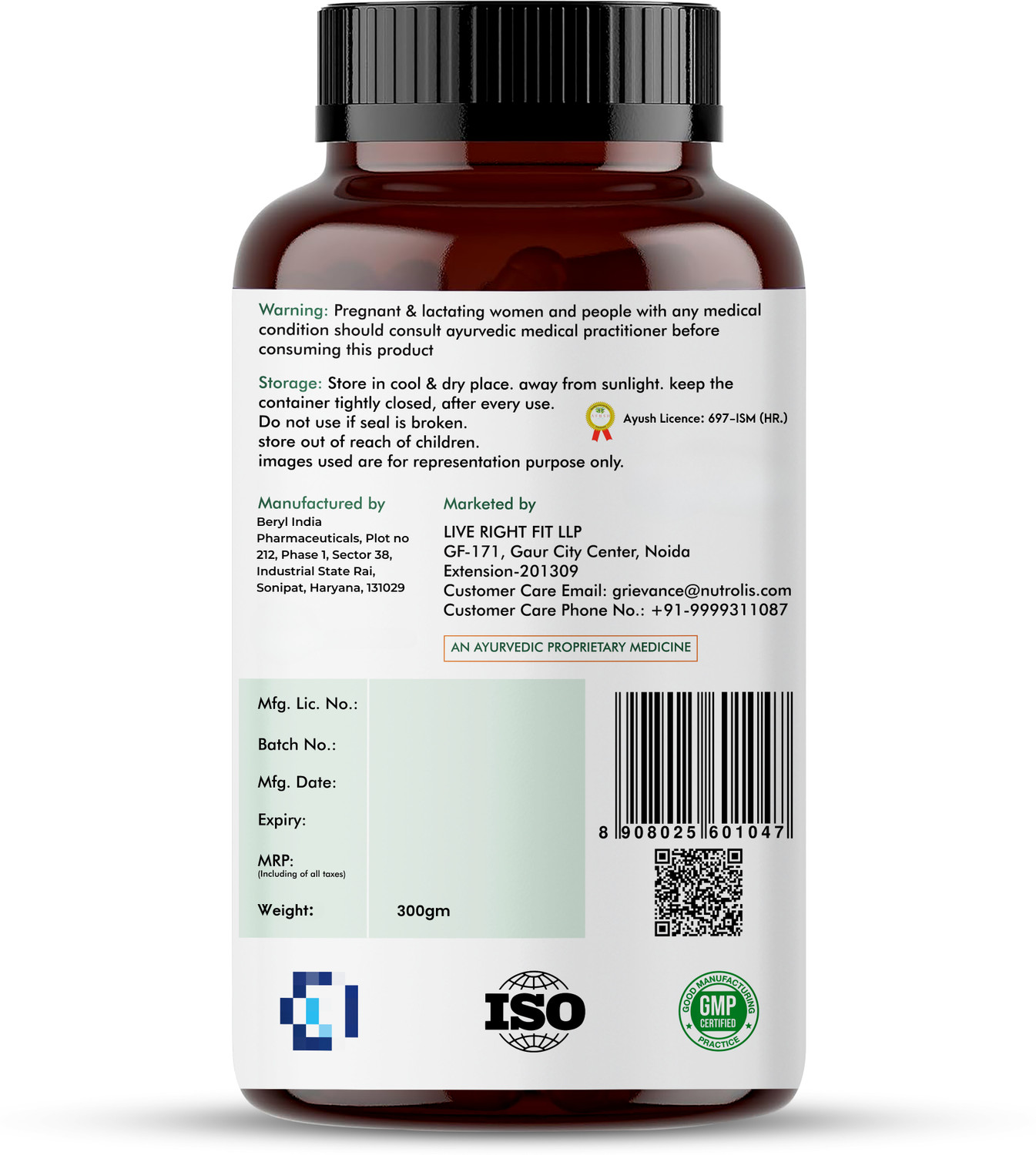 Image of Nutrolis Ashwagandha 1000mg | Boosts Immunity & Energy | Stress Relief