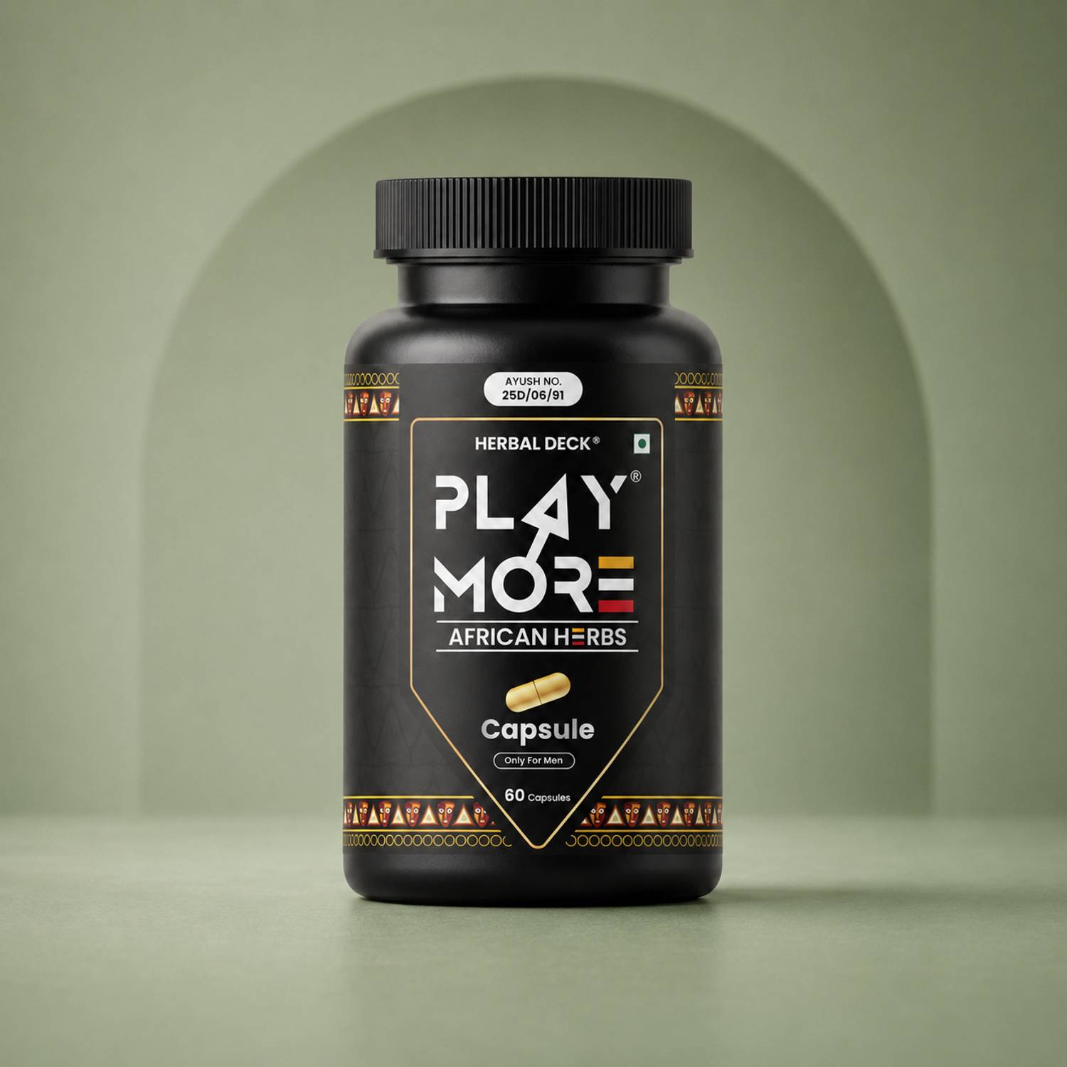 Herbal Deck Playmor African Herbs Men Capsule - Image 1