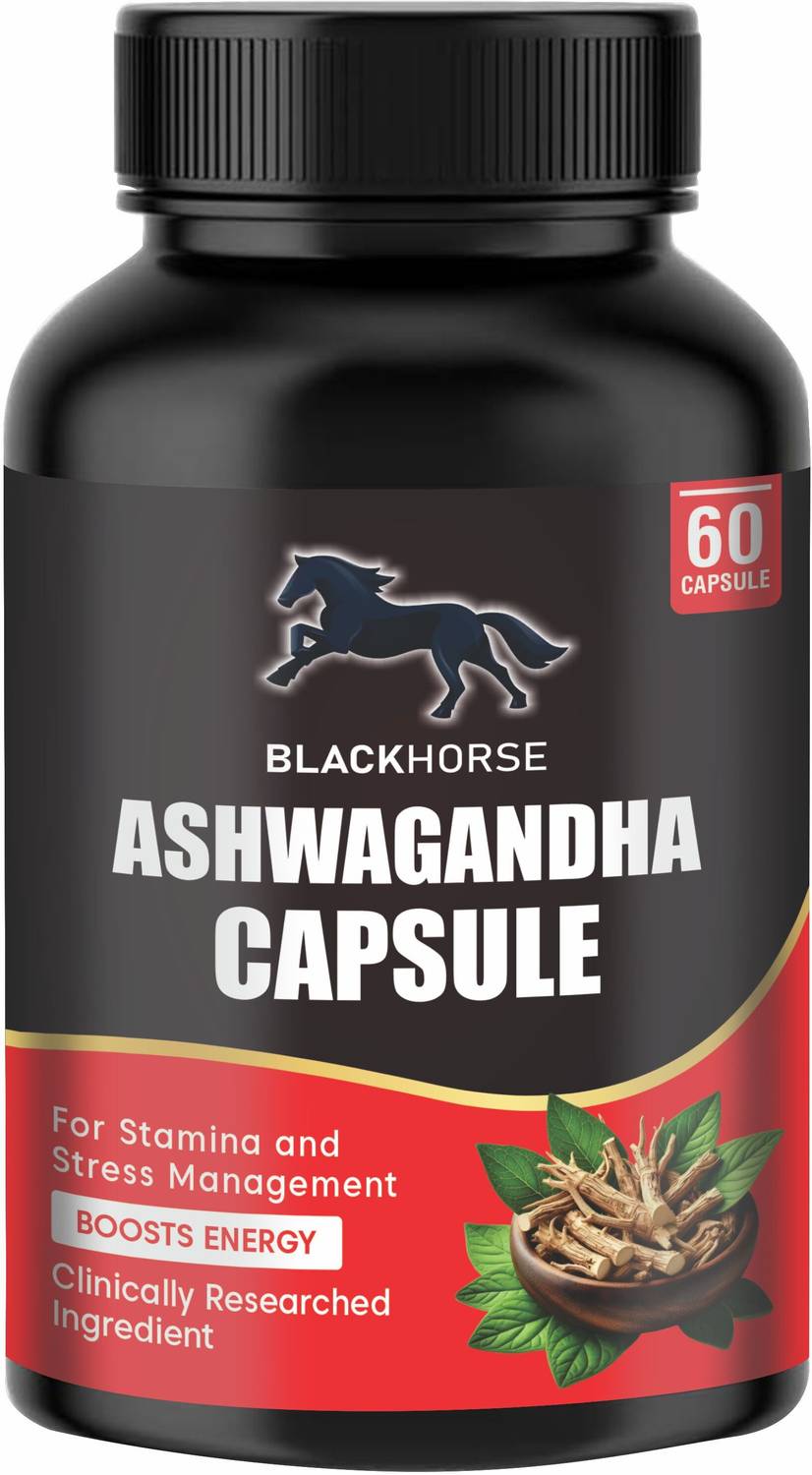 Blackhorse Ashwagandha Capsule for Support Strength, Energy & Stress Relief