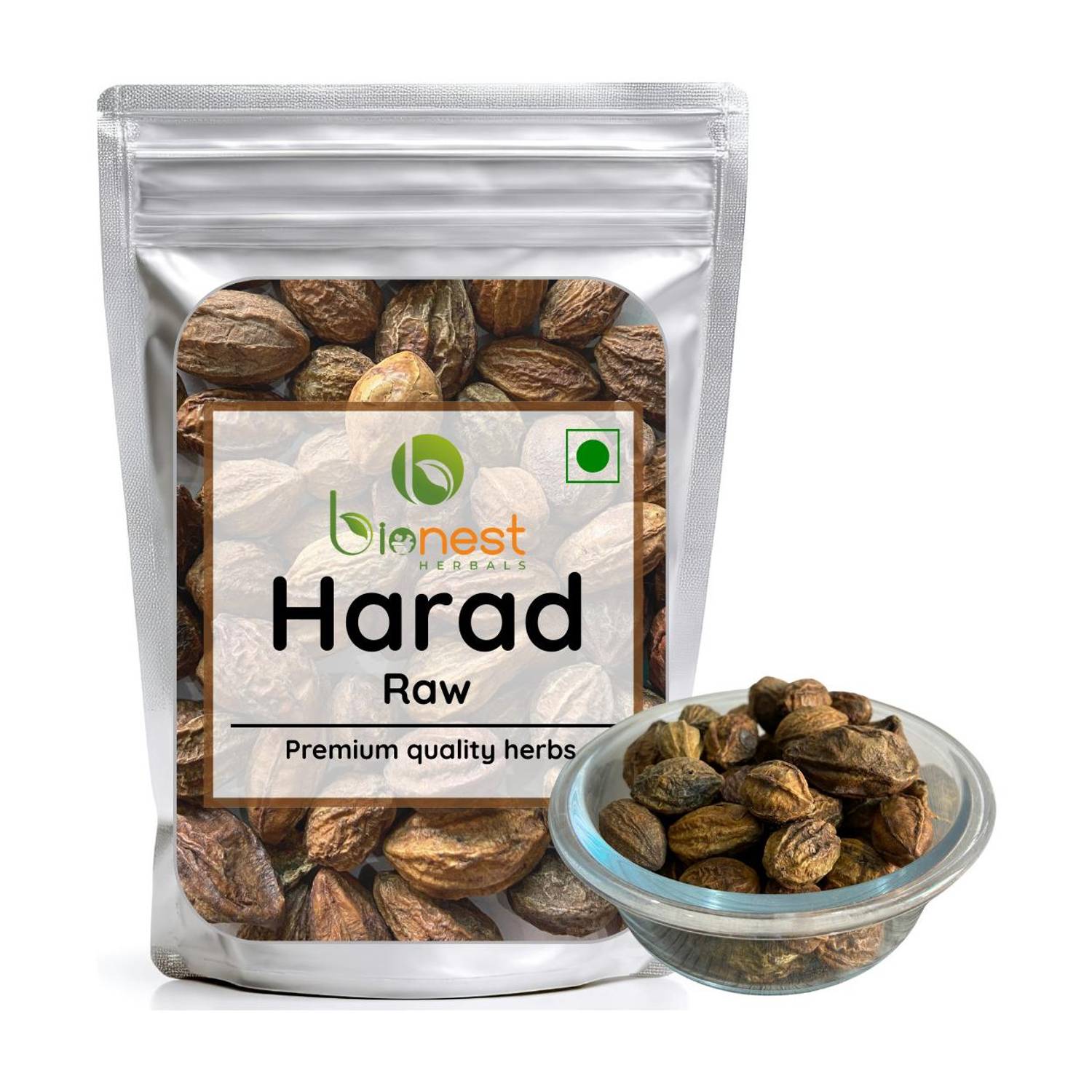 Bionest Herbals Harad Sabut (Raw) -100 g- Harar / Haritaki | For Digestion, Detox, Triphala, Gut