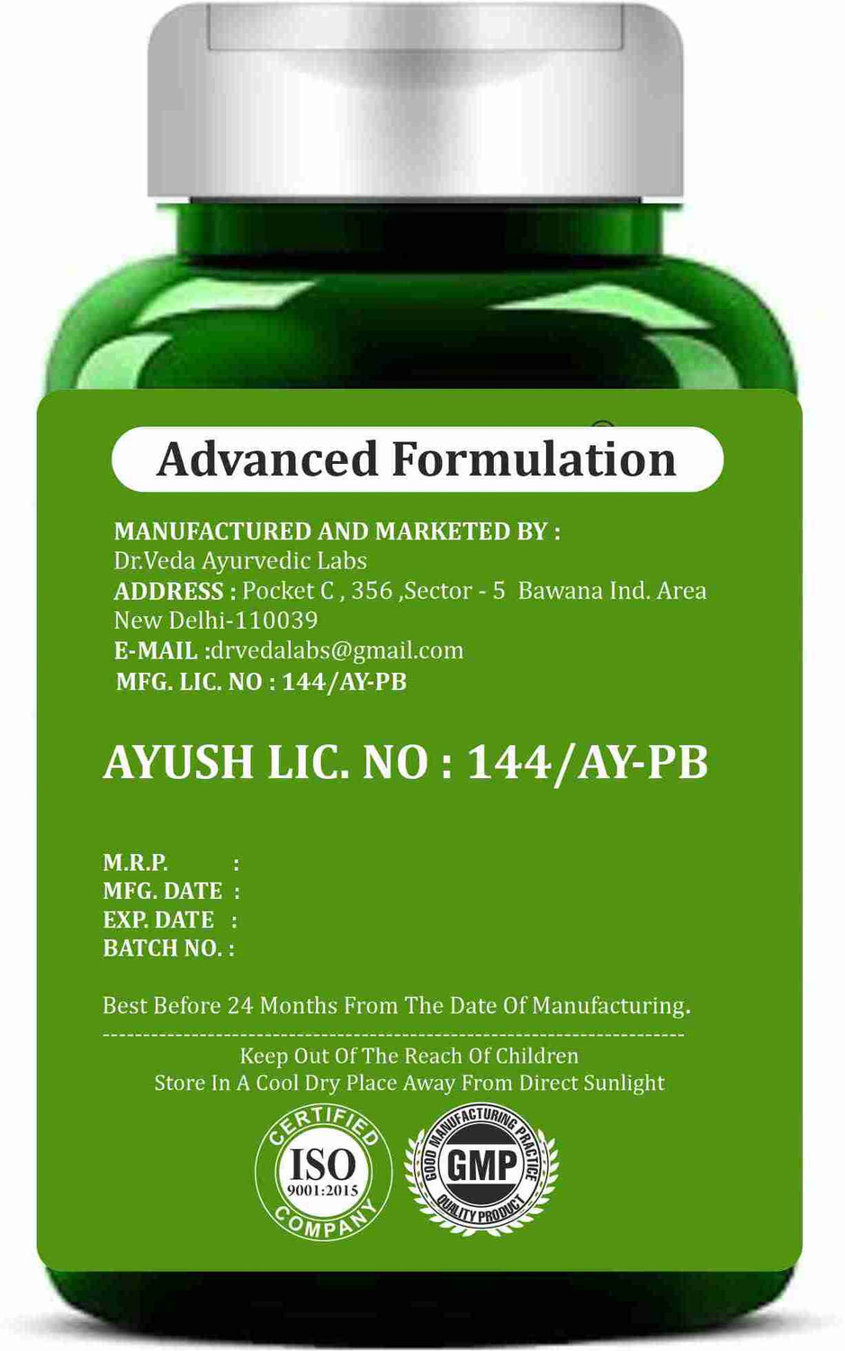 Image of Herbmonik Berberine HCL 500MG Capsules - 98% Highly Purified and Bioavailable Supplement