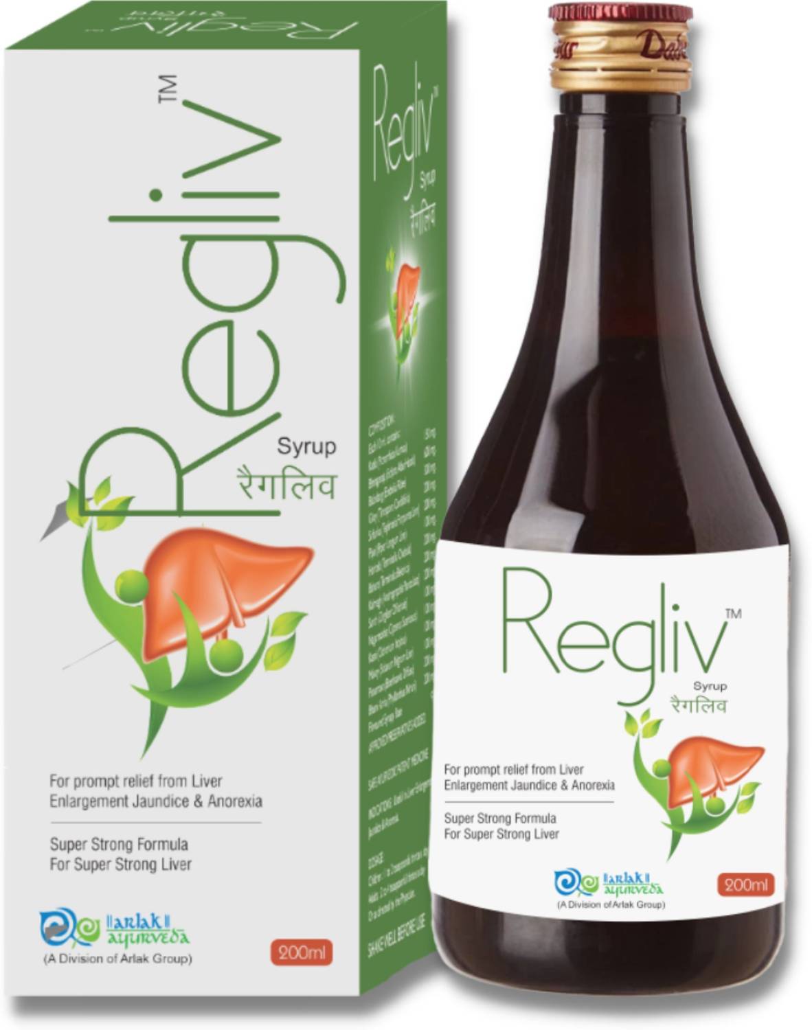 arlak Regliv Liver Tonic for Fatty Liver Detox, Boost Appetite Improve Digestion Syrup