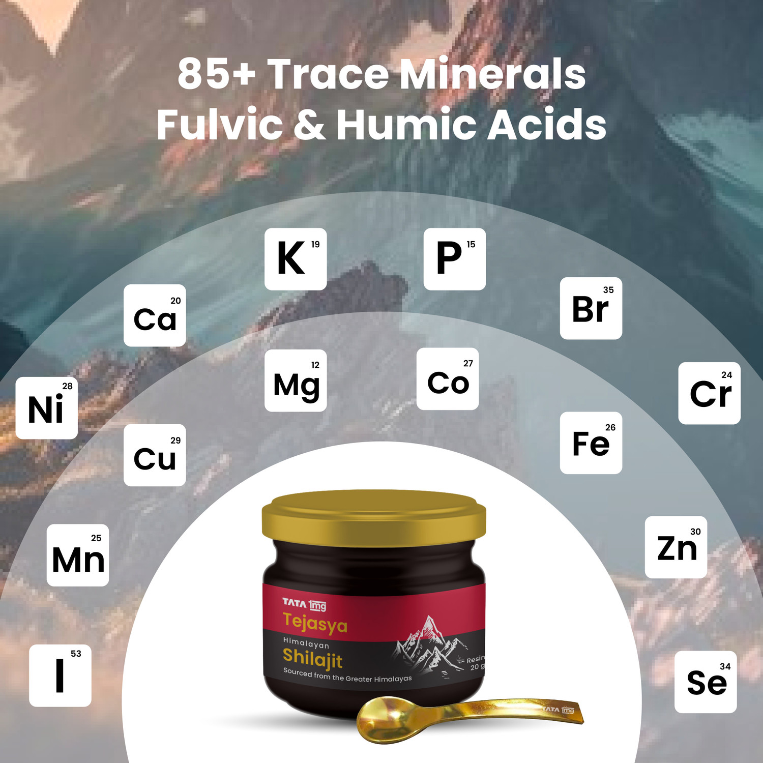 Image of TATA 1mg Tejasya Shilajit Resin,Helps in Boosting Stamina & Energy