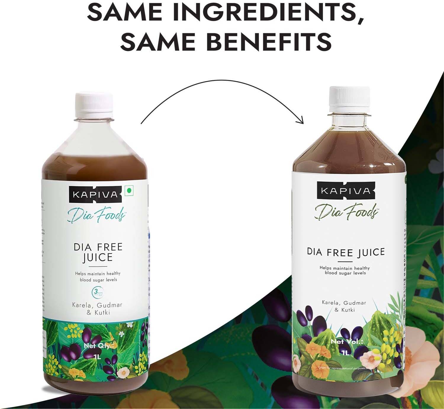 Kapiva Dia Free & Karela Jamun Juice 1L - Image 2